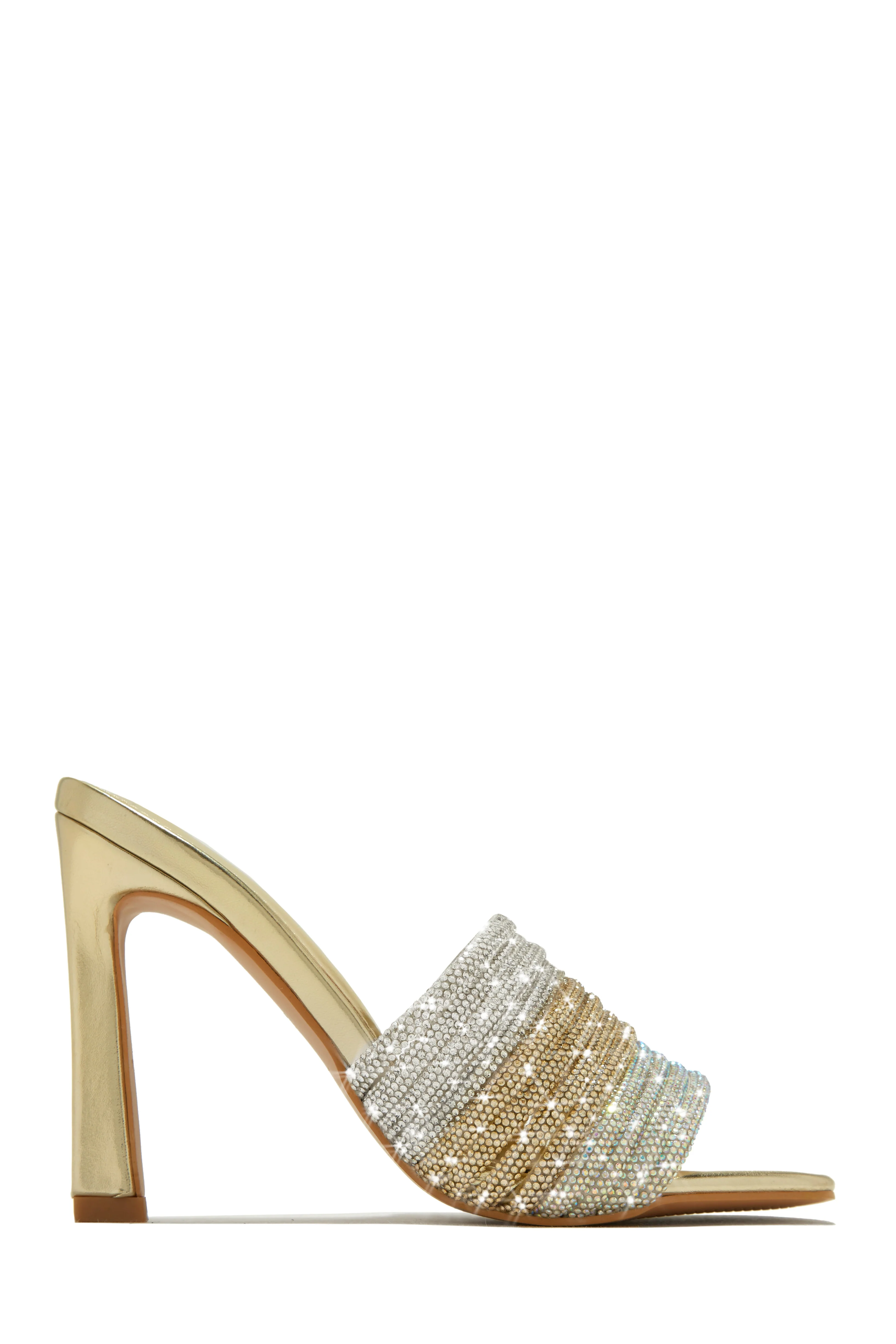 Feeling Myself Embellished High Heel Mules - Black - Image 8