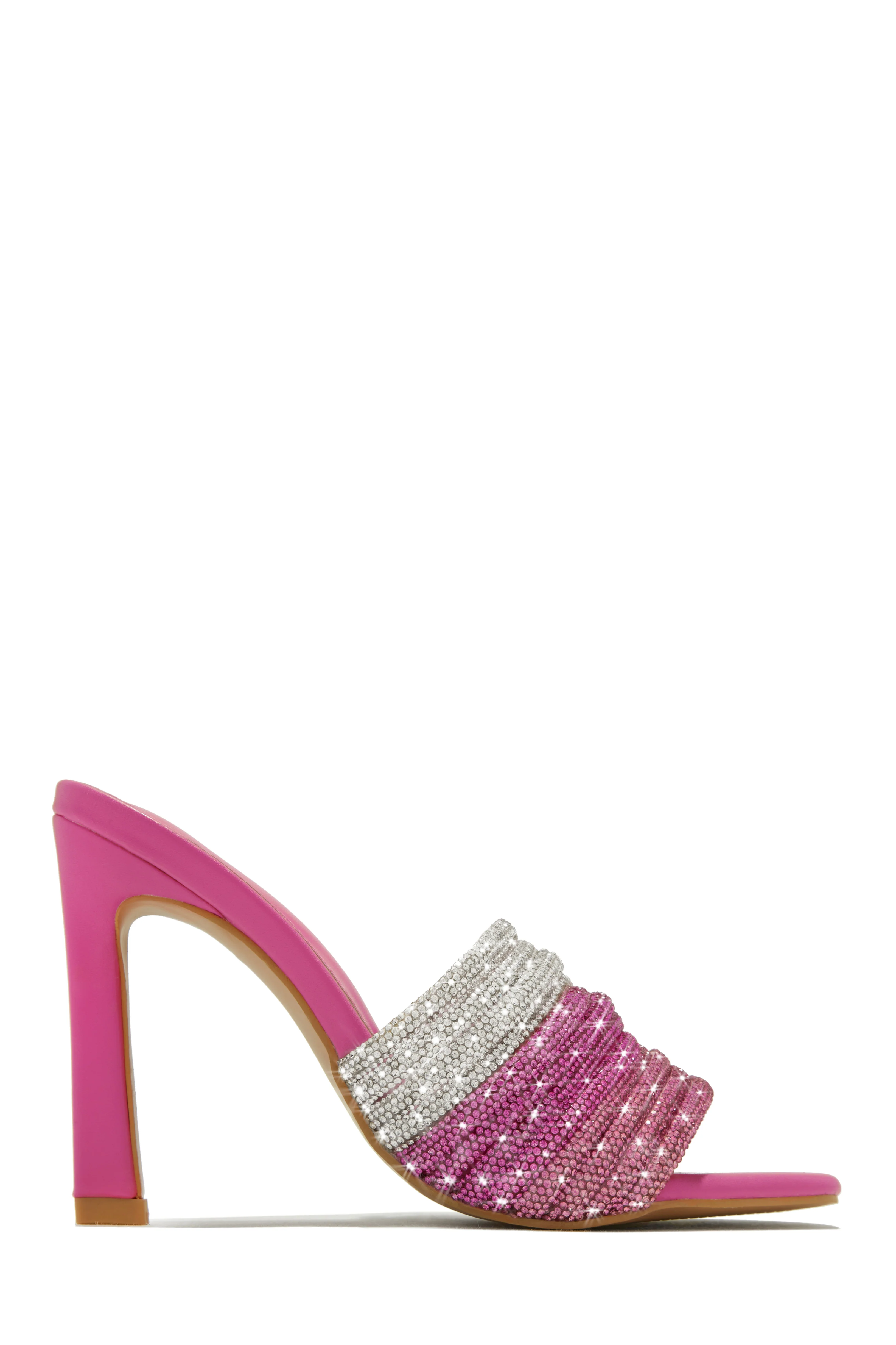 Feeling Myself Embellished High Heel Mules - Gold - Image 10