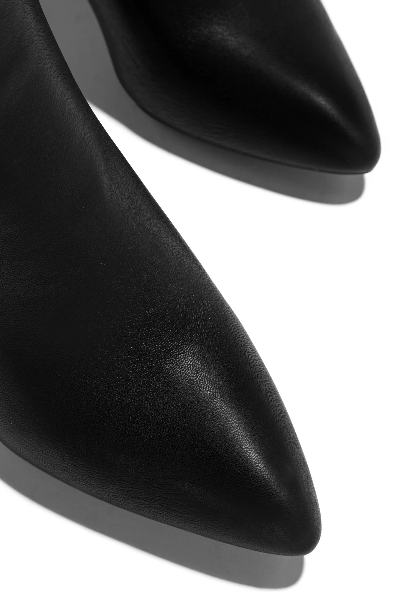 Fine Time Block Heel Knee High Boots - Black - Image 10