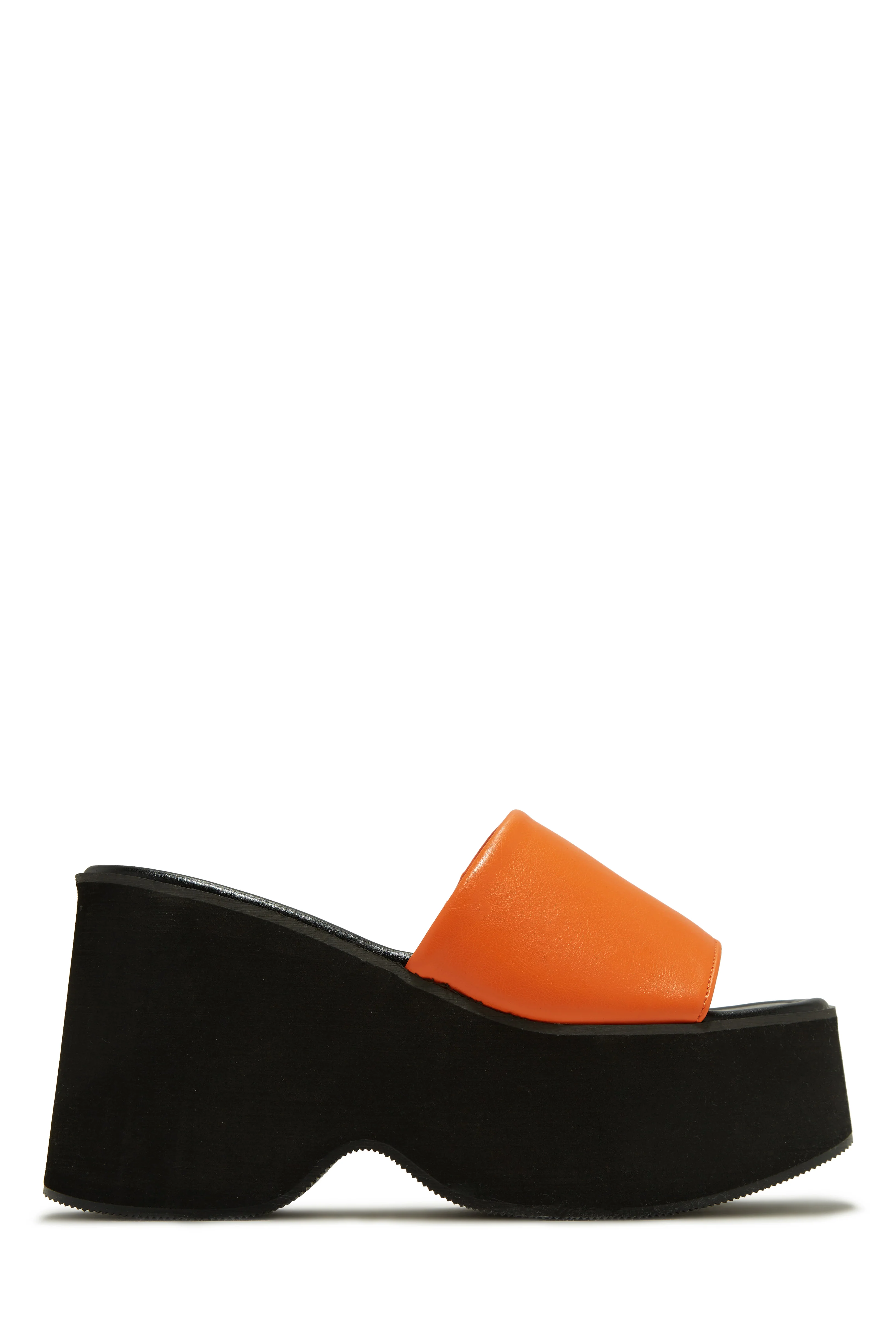 Francia Platform Slip On Sandals - Orange - Image 3