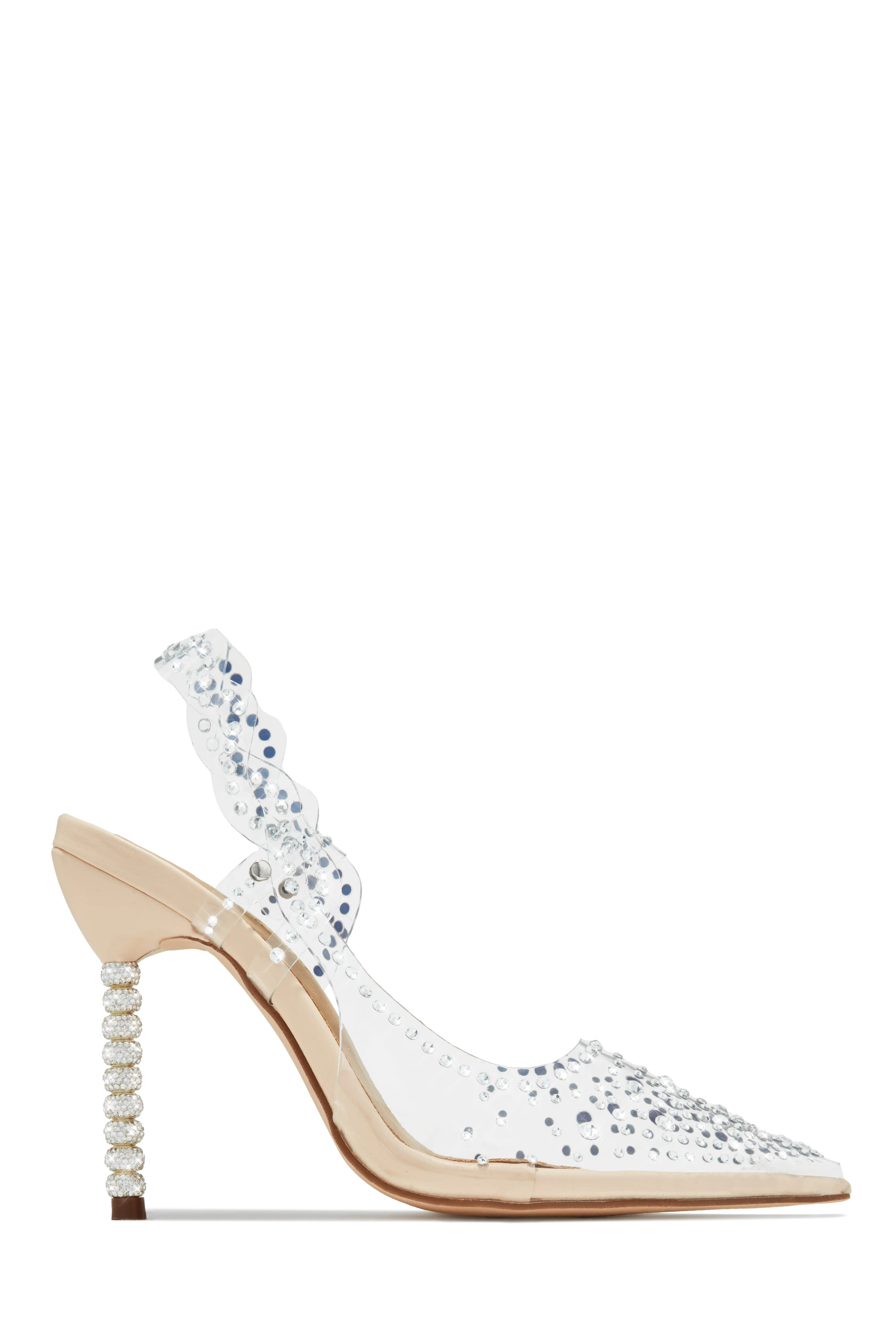 Gianella Embellished Slingback Pump Heels - Black - Image 9