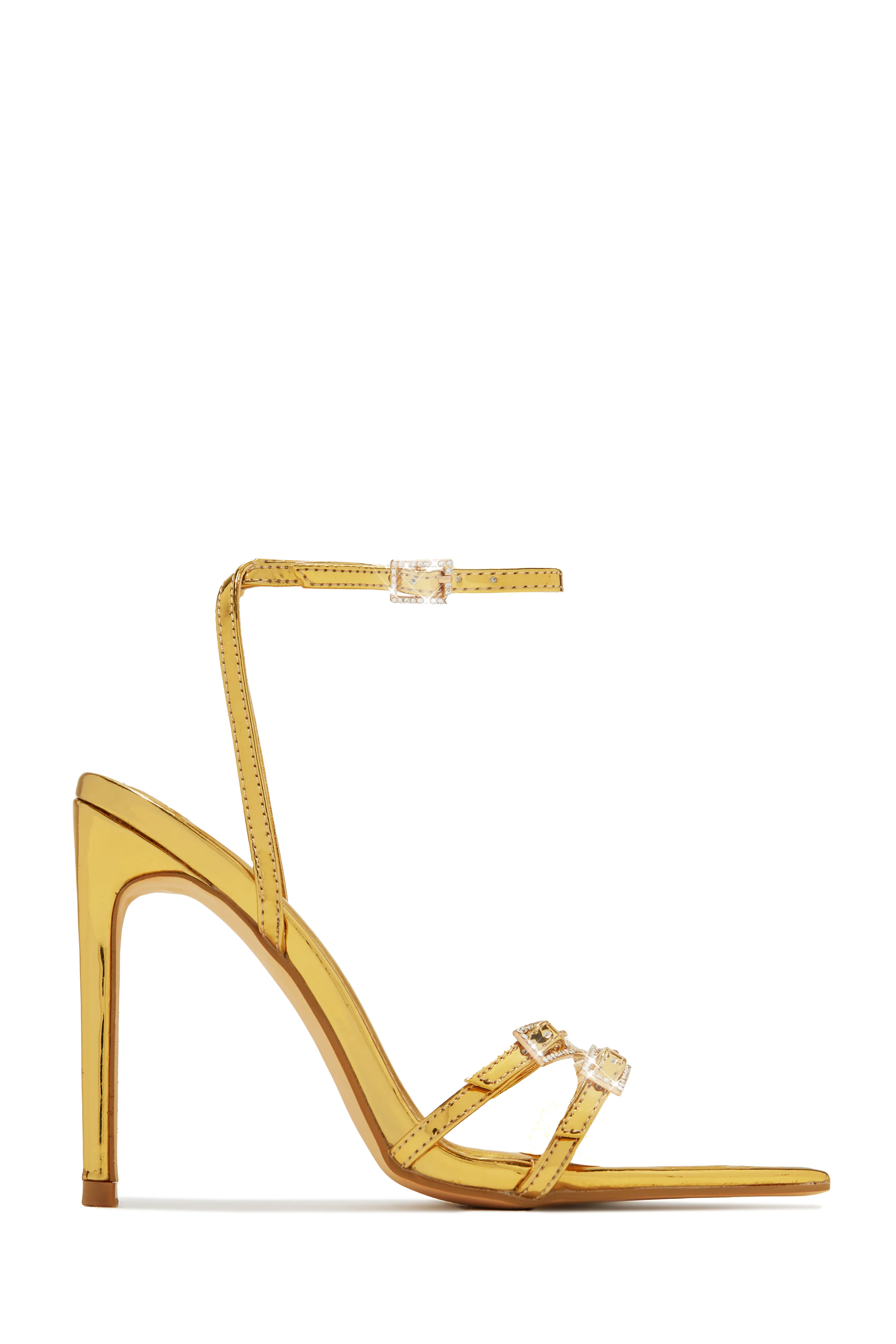 Glamorous Party Embellished High Heels - Silver - Image 9