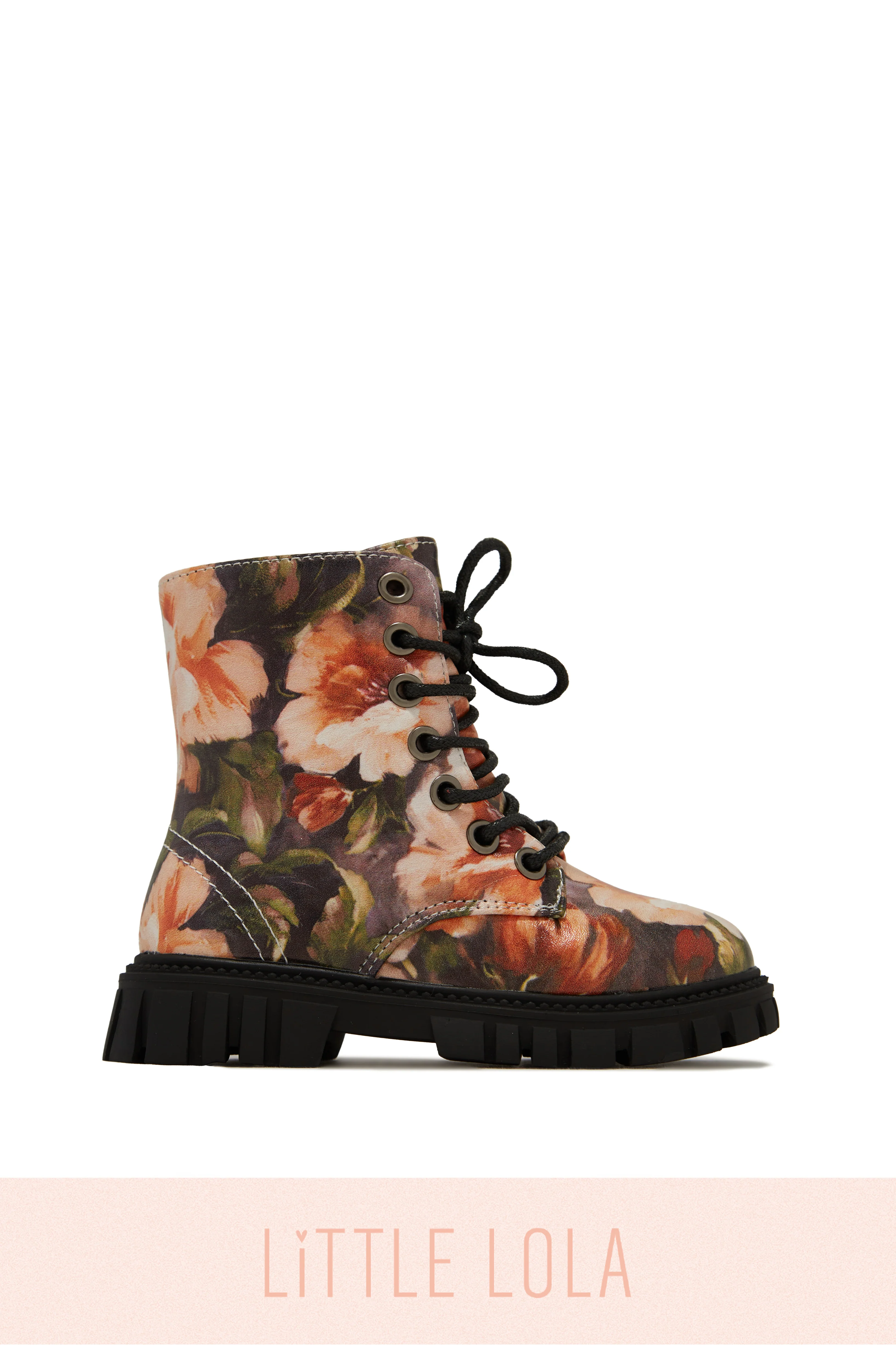 Grace Lace Up Boots - Floral - Image 6
