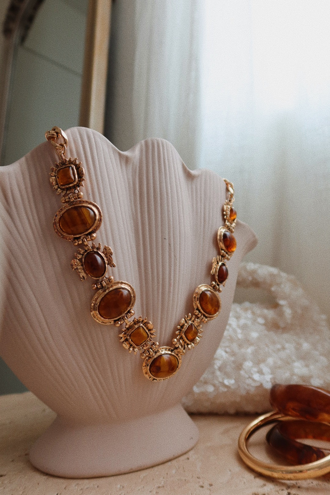 Helayna Statement Necklace - Gold - Image 6