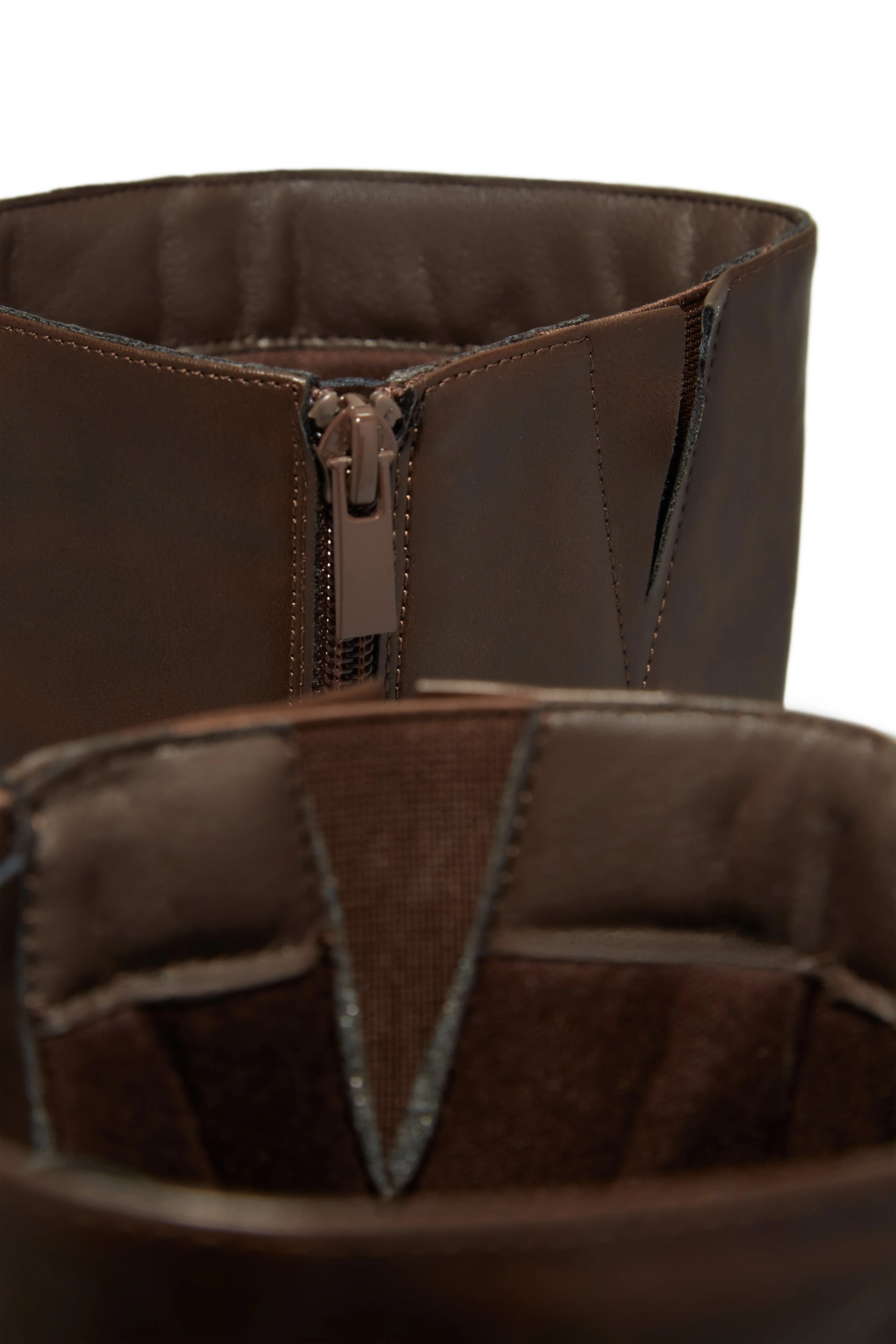 Hudson Platform Block Heel Boots - Brown - Image 5