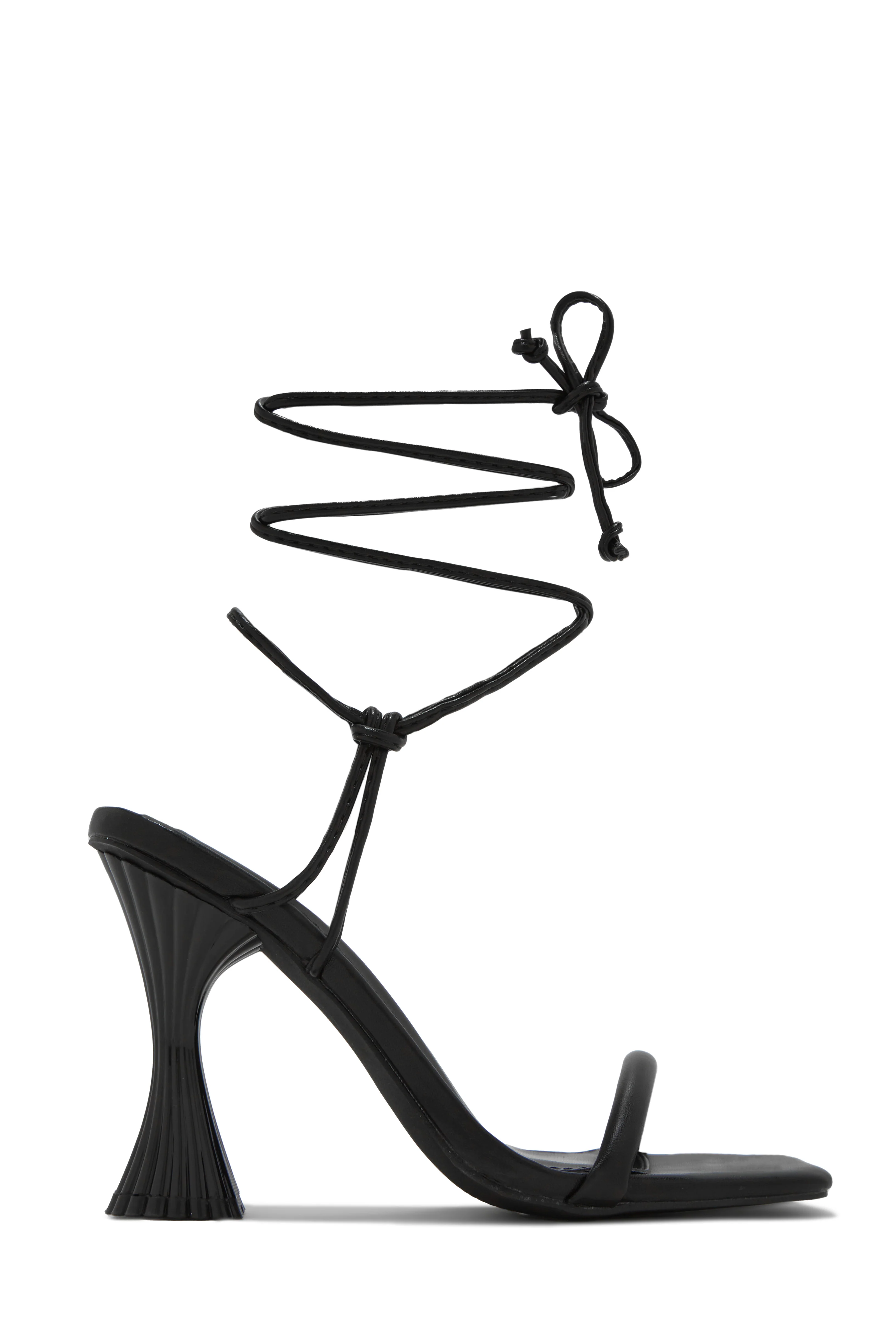 Idalia Lace Up Heels - White - Image 6