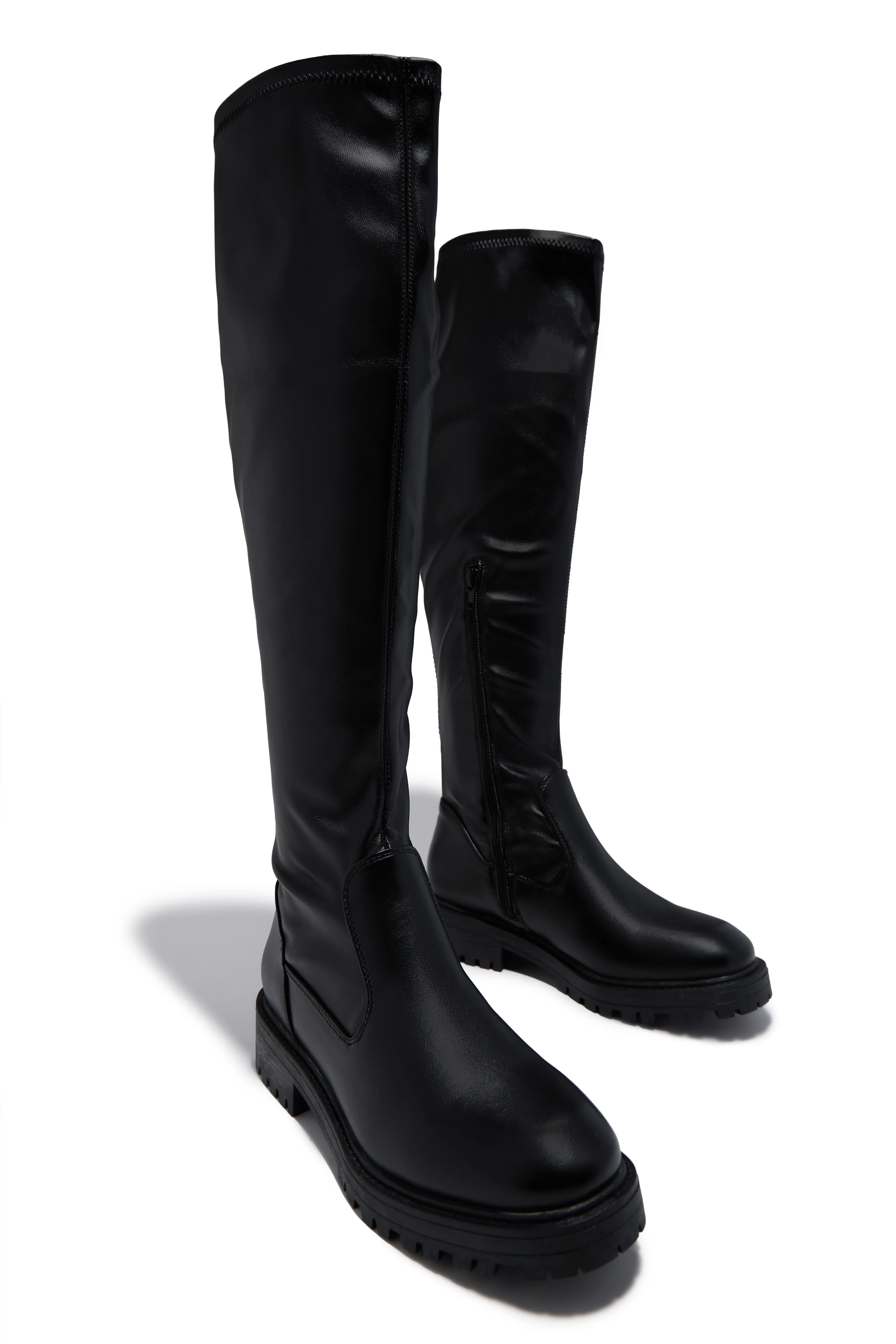 Izzy Flat Boots - Black - Image 2