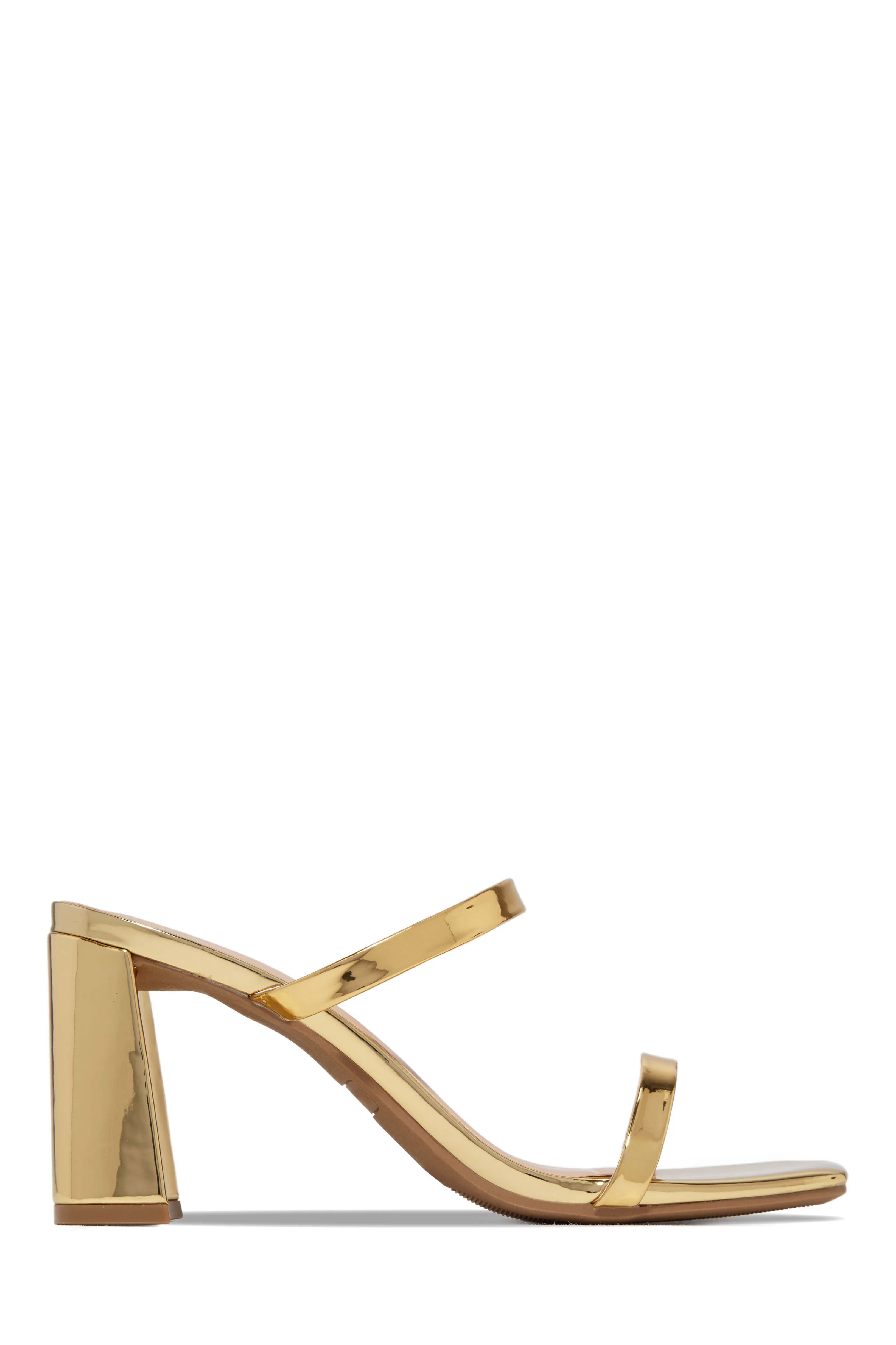 Jaynee Block Heel Mules - Silver - Image 7