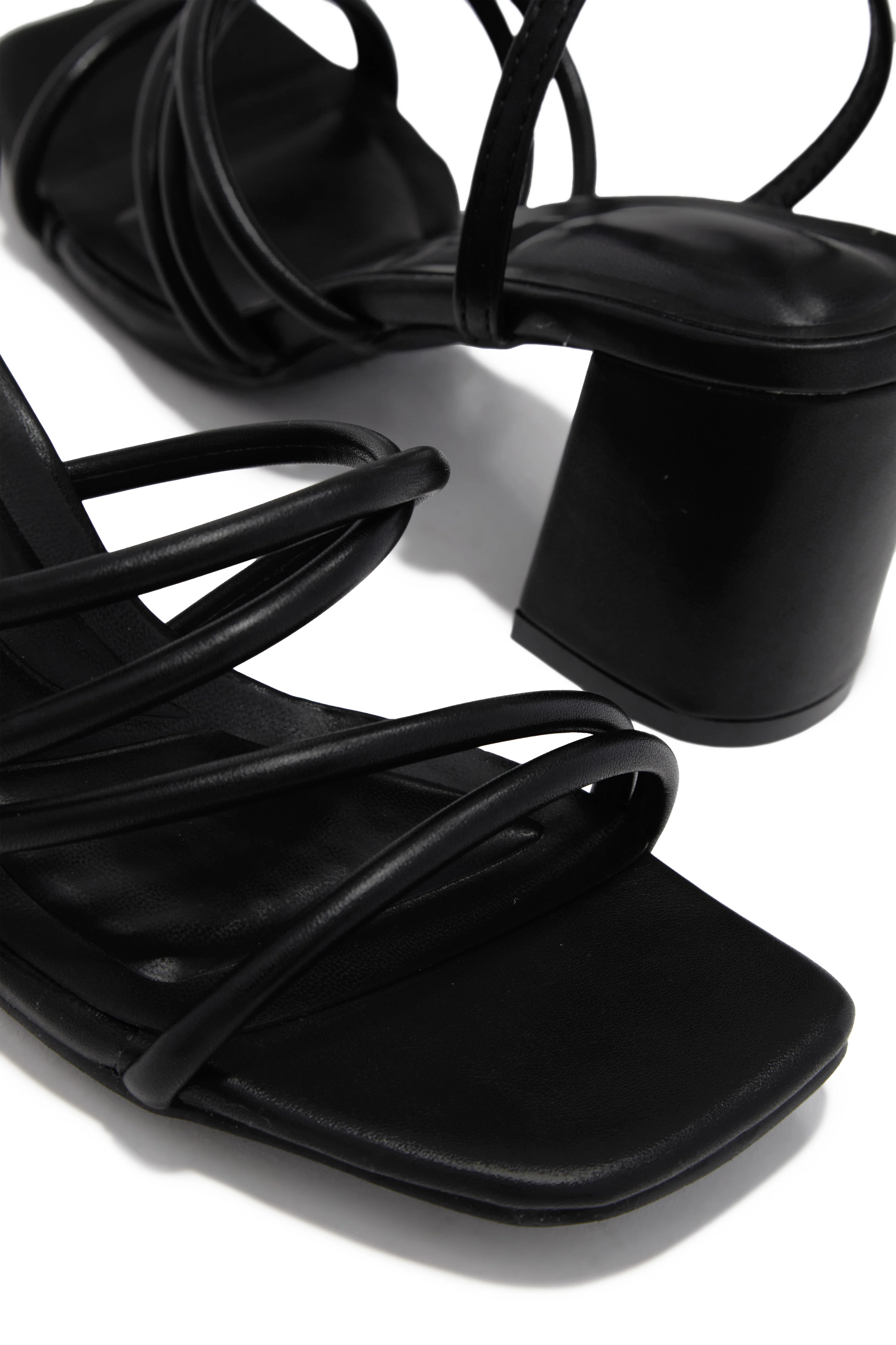 Jazmin Block Mid Heels - Black - Image 3