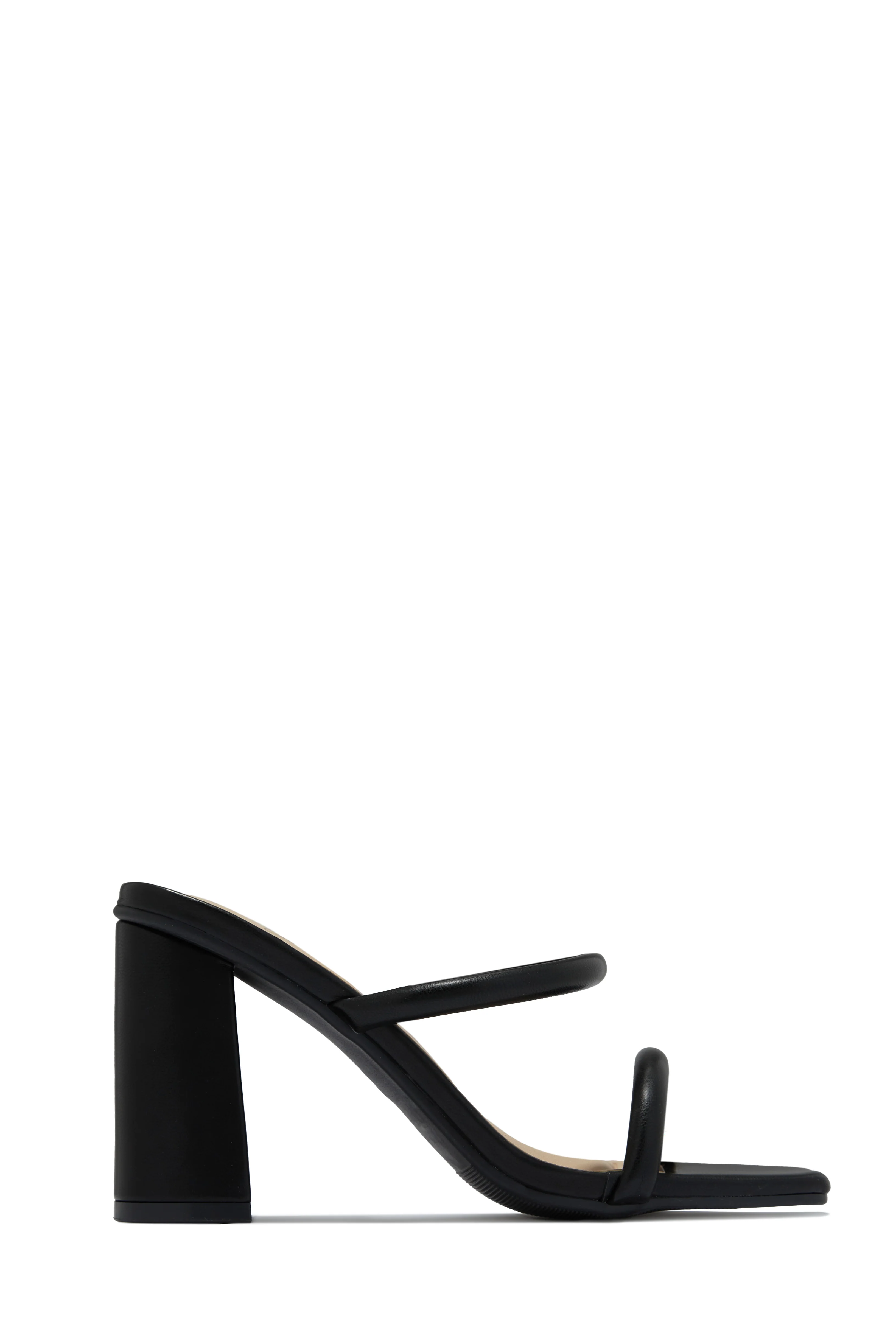 Jenna Block Heel Mules - Beige Croc - Image 9
