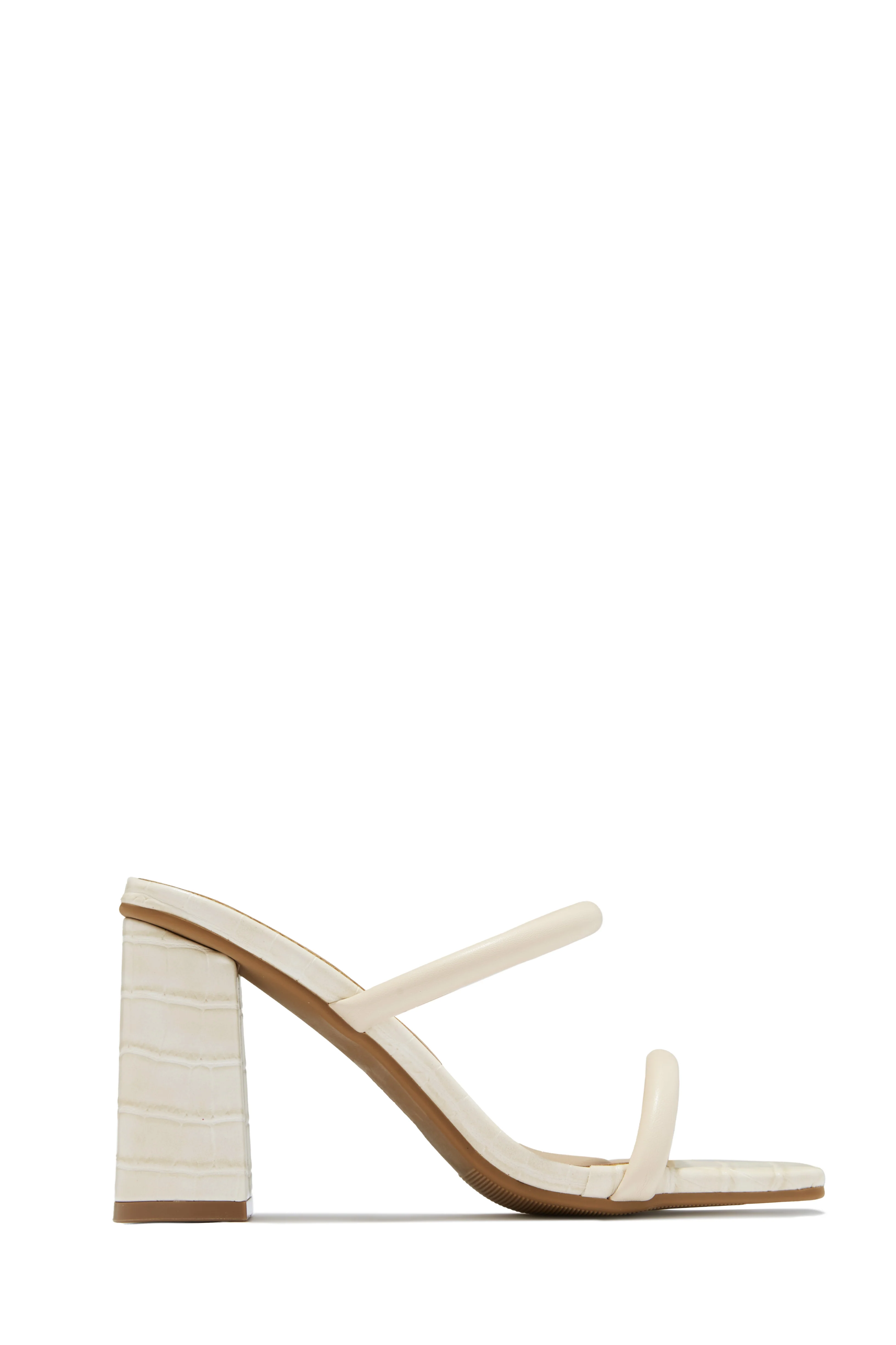 Jenna Block Heel Mules - Black - Image 6
