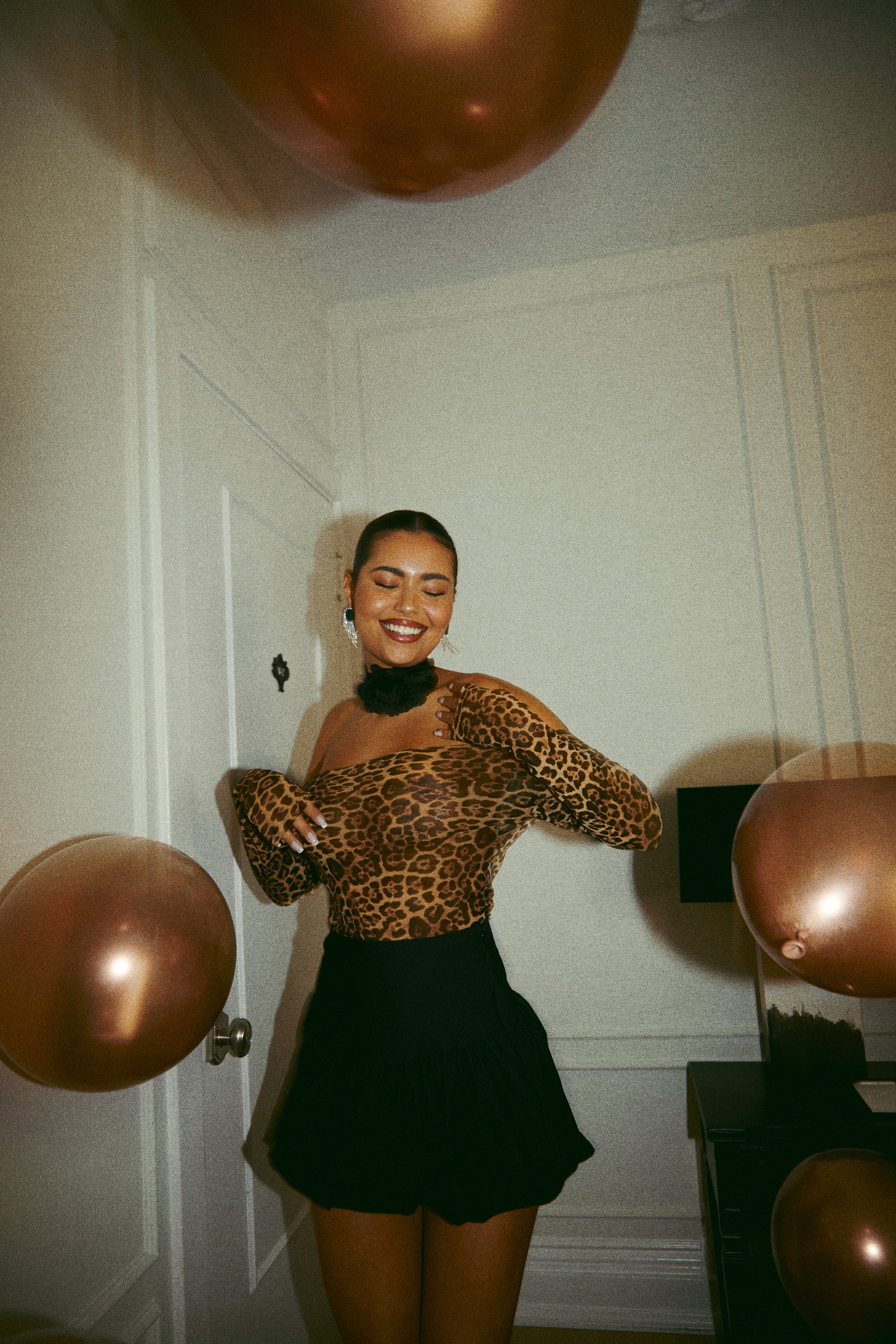 Jovana Off The Shoulder Top - Leopard - Image 12