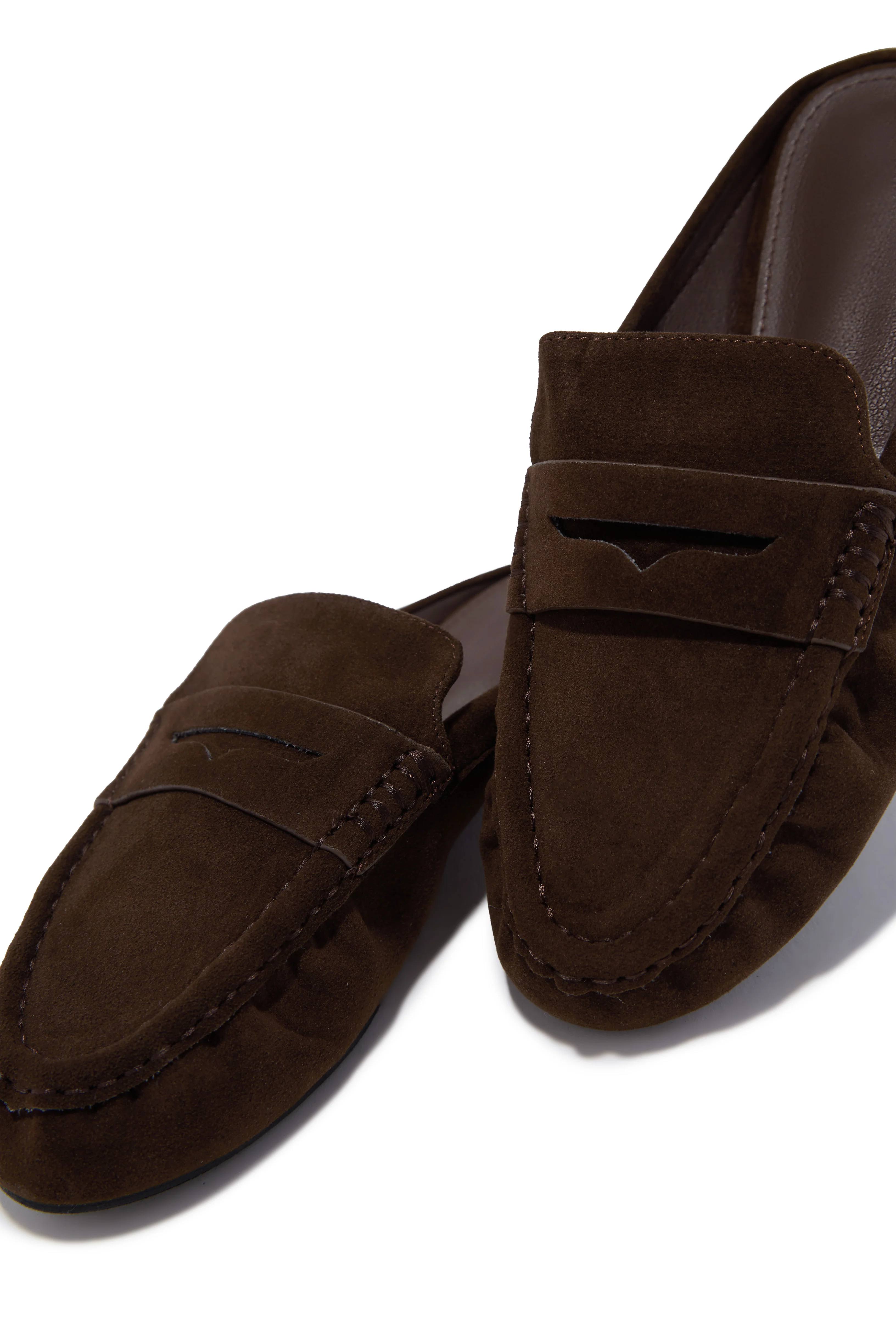Julia Slip On Loafer Flats - Brown - Image 4