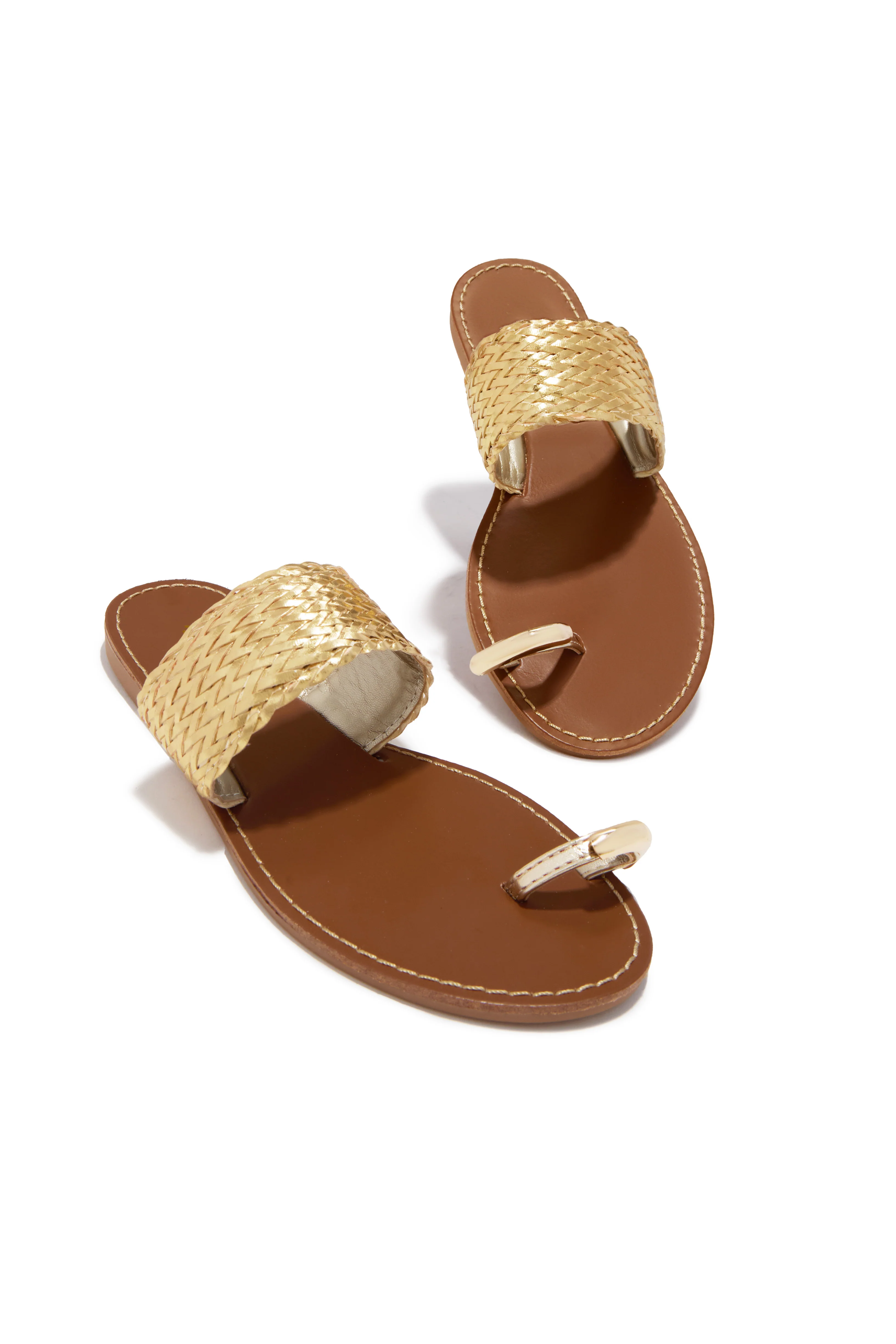 Julissa Slip On Sandals - Gold - Image 4