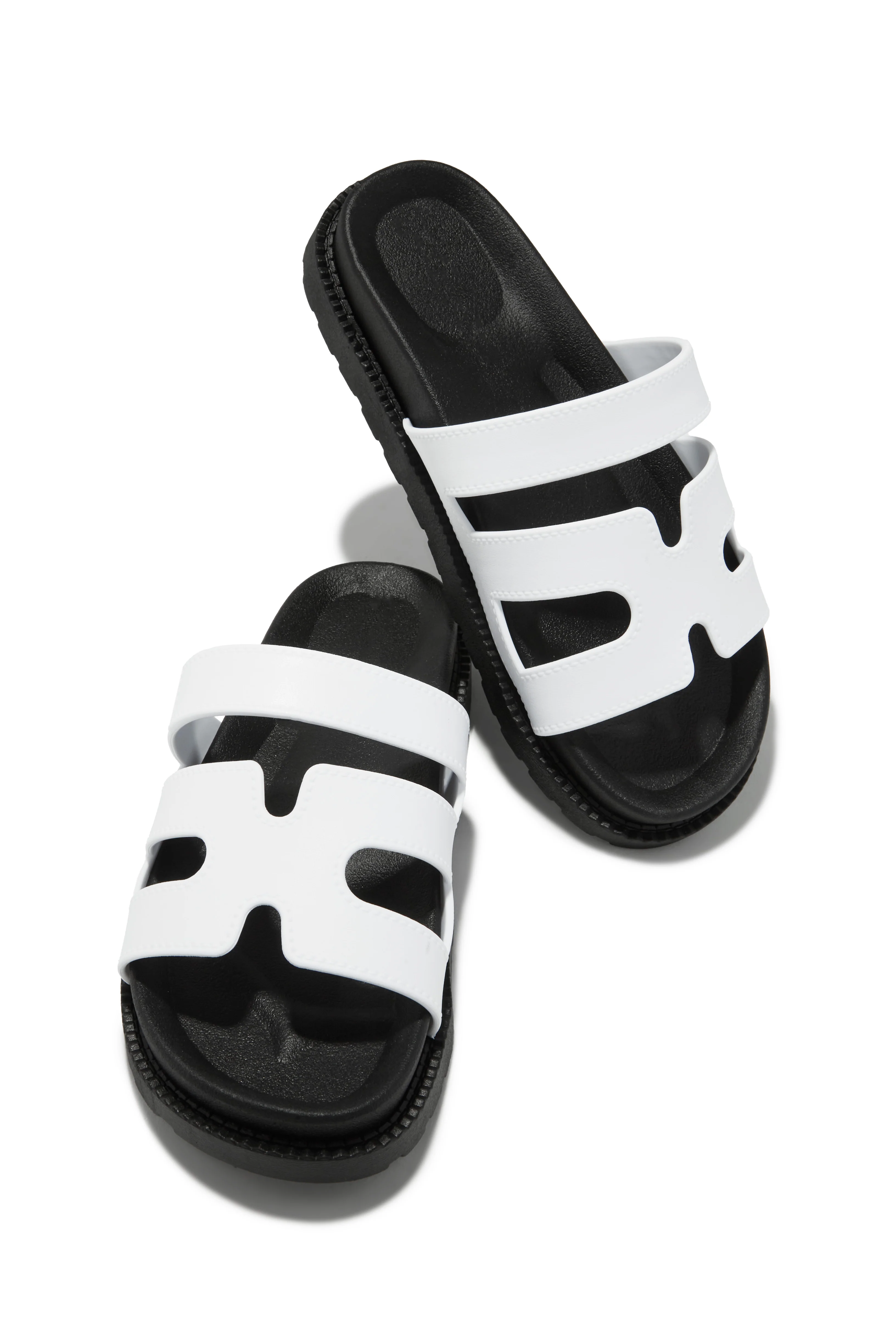 Kairi Chunky Slip On Sandals - White - Image 5