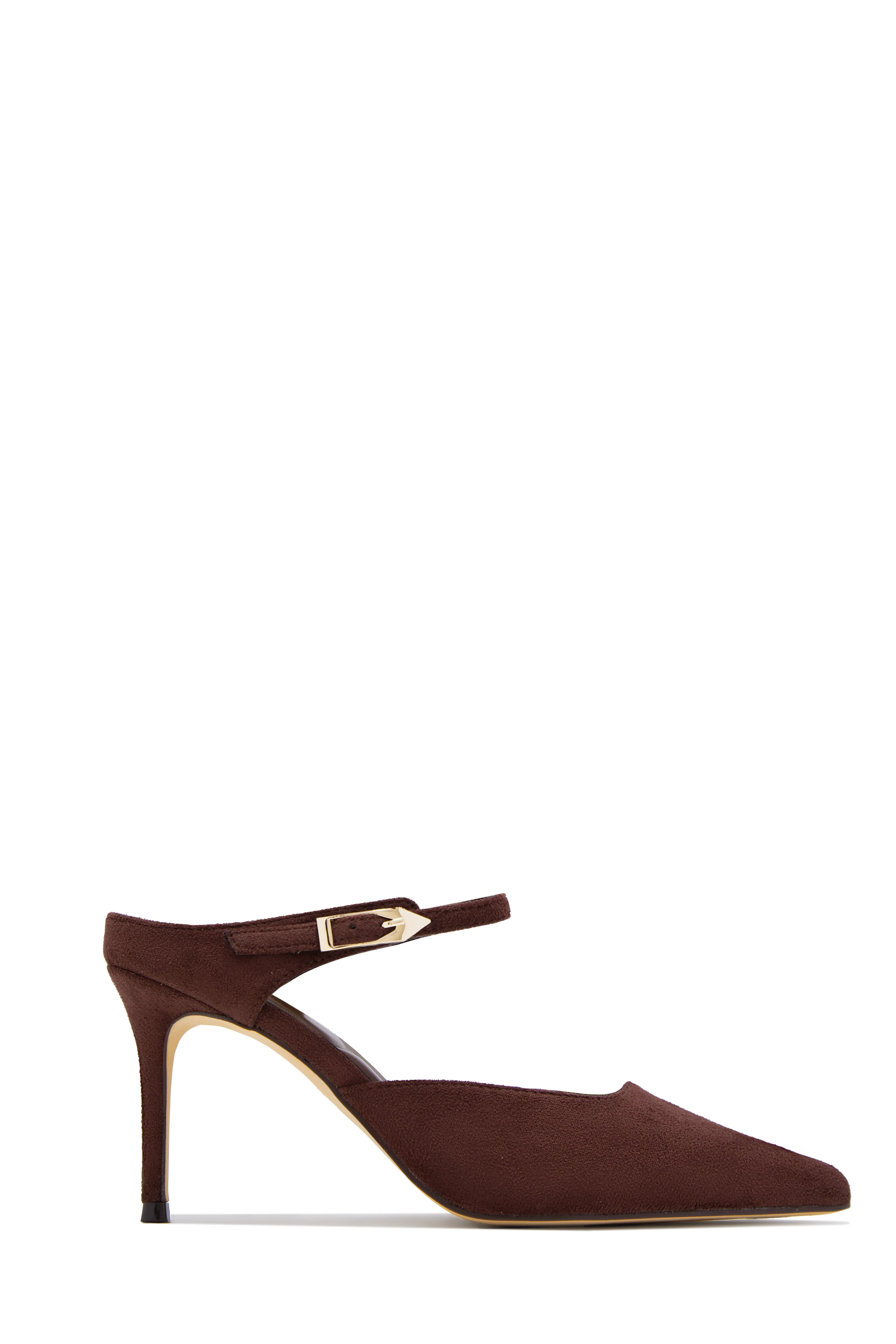 Kaley Mule Heel Pumps - Brown - Image 5