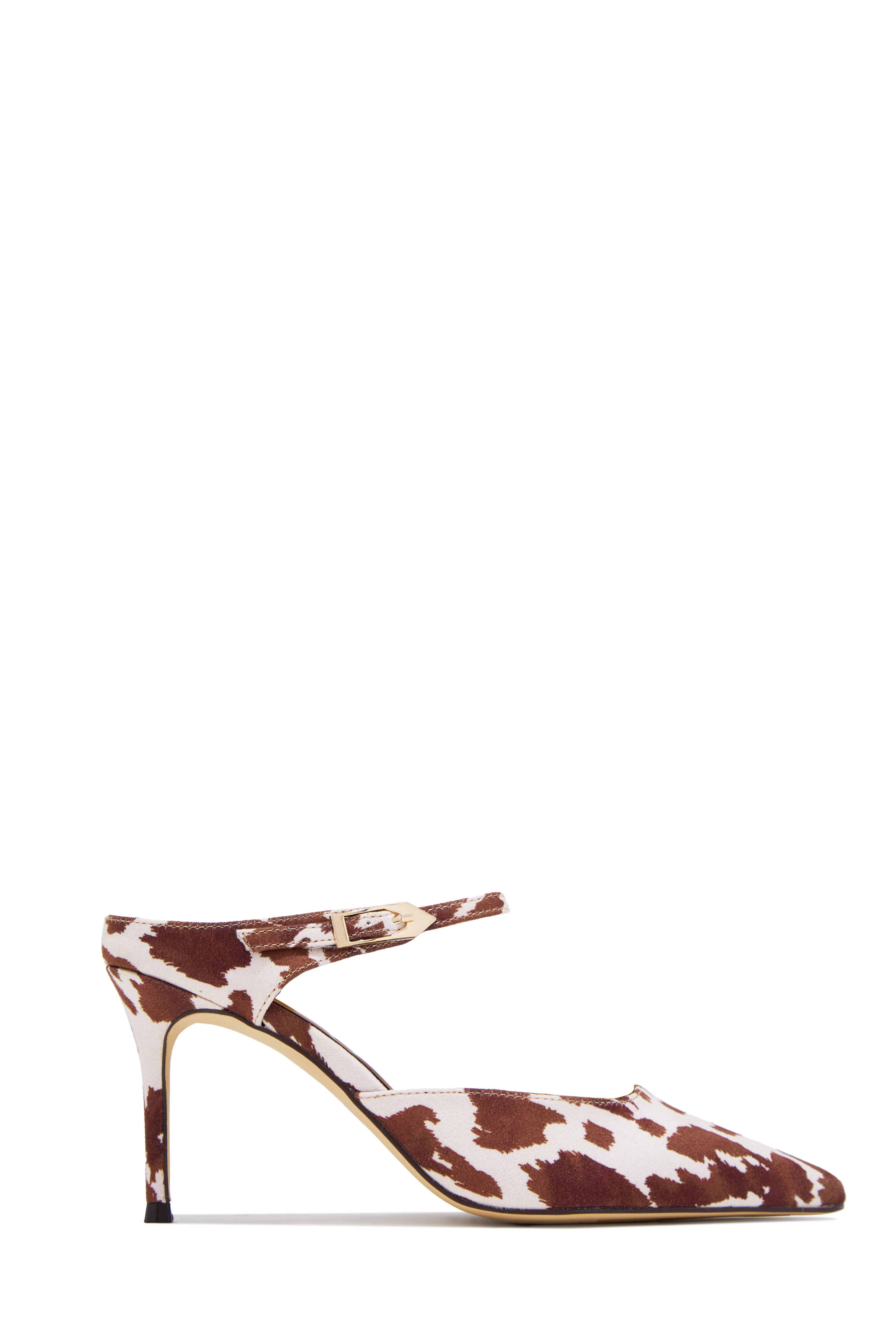 Kaley Mule Heel Pumps - Cow - Image 5