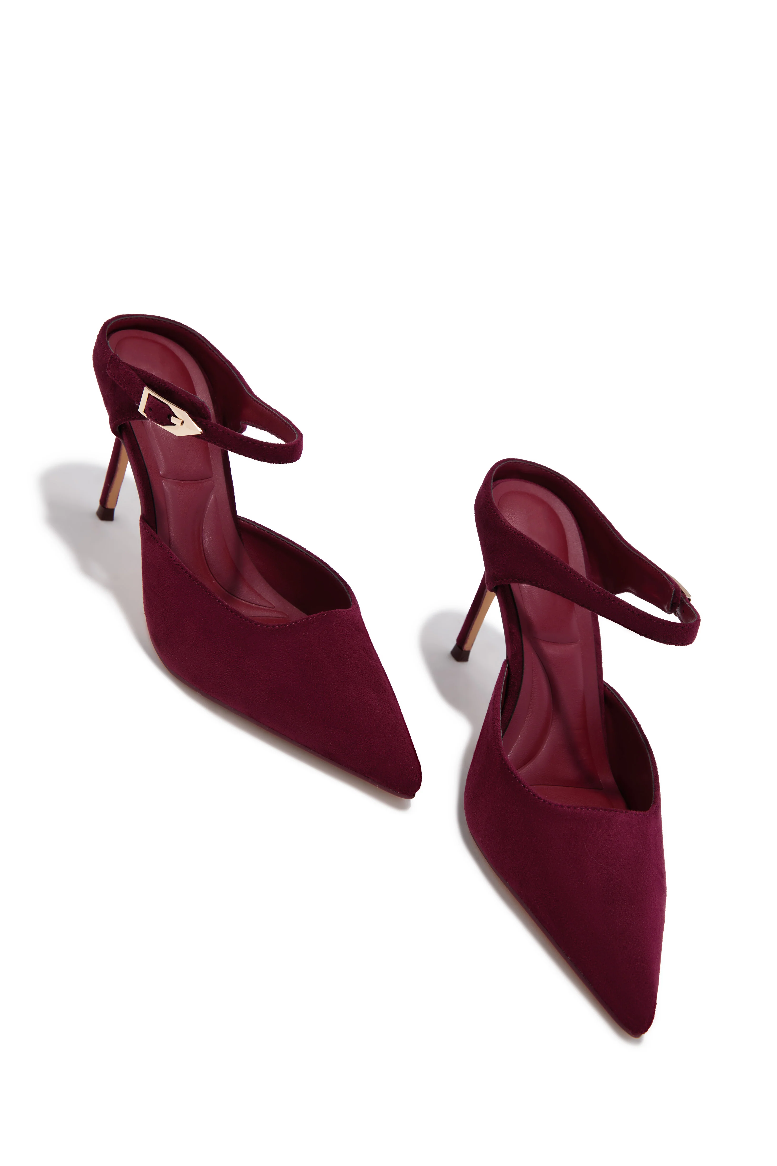 Kaley Mule Heel Pumps - Wine - Image 3