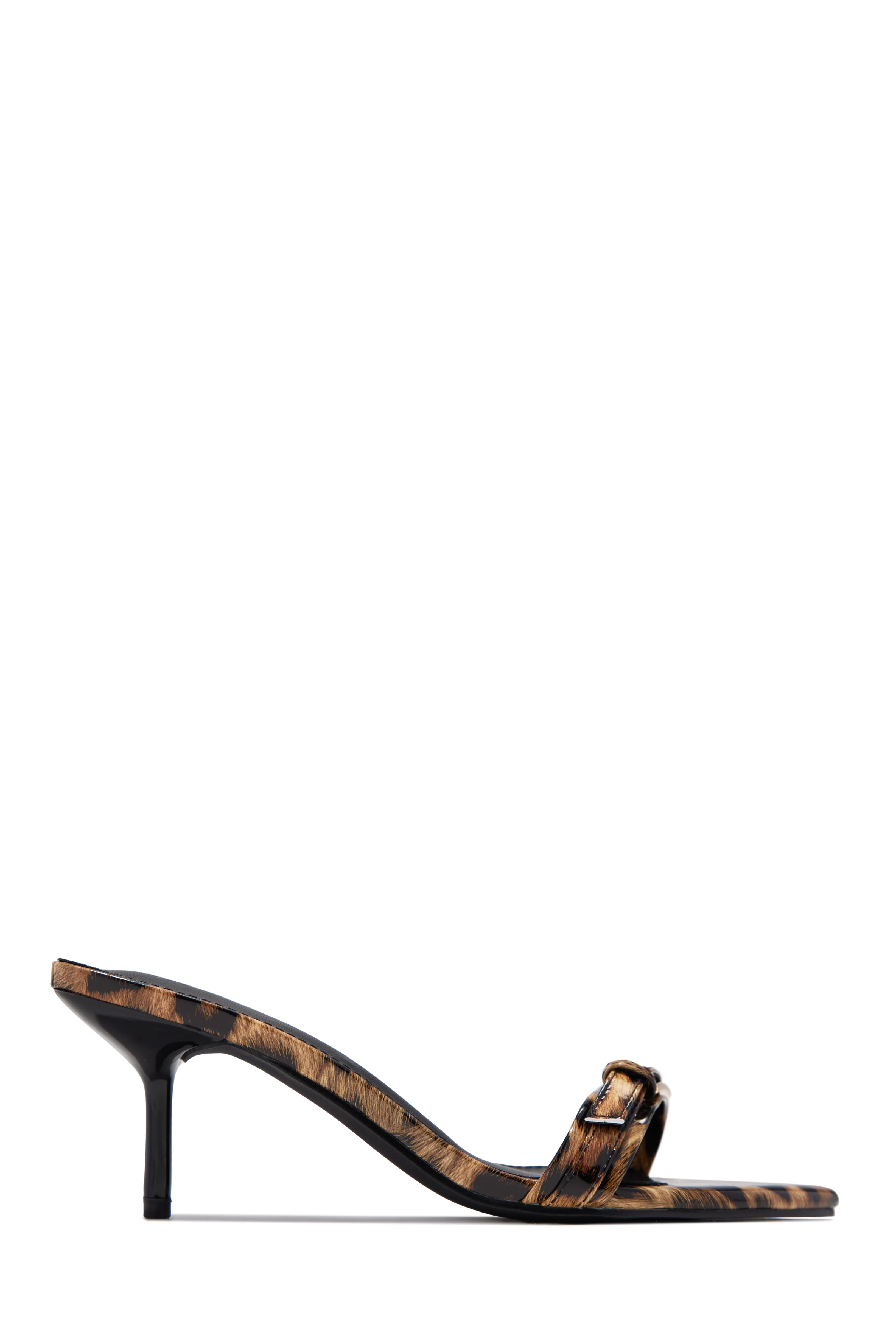 Karyn Mid Heel Mules - Leopard - Image 7
