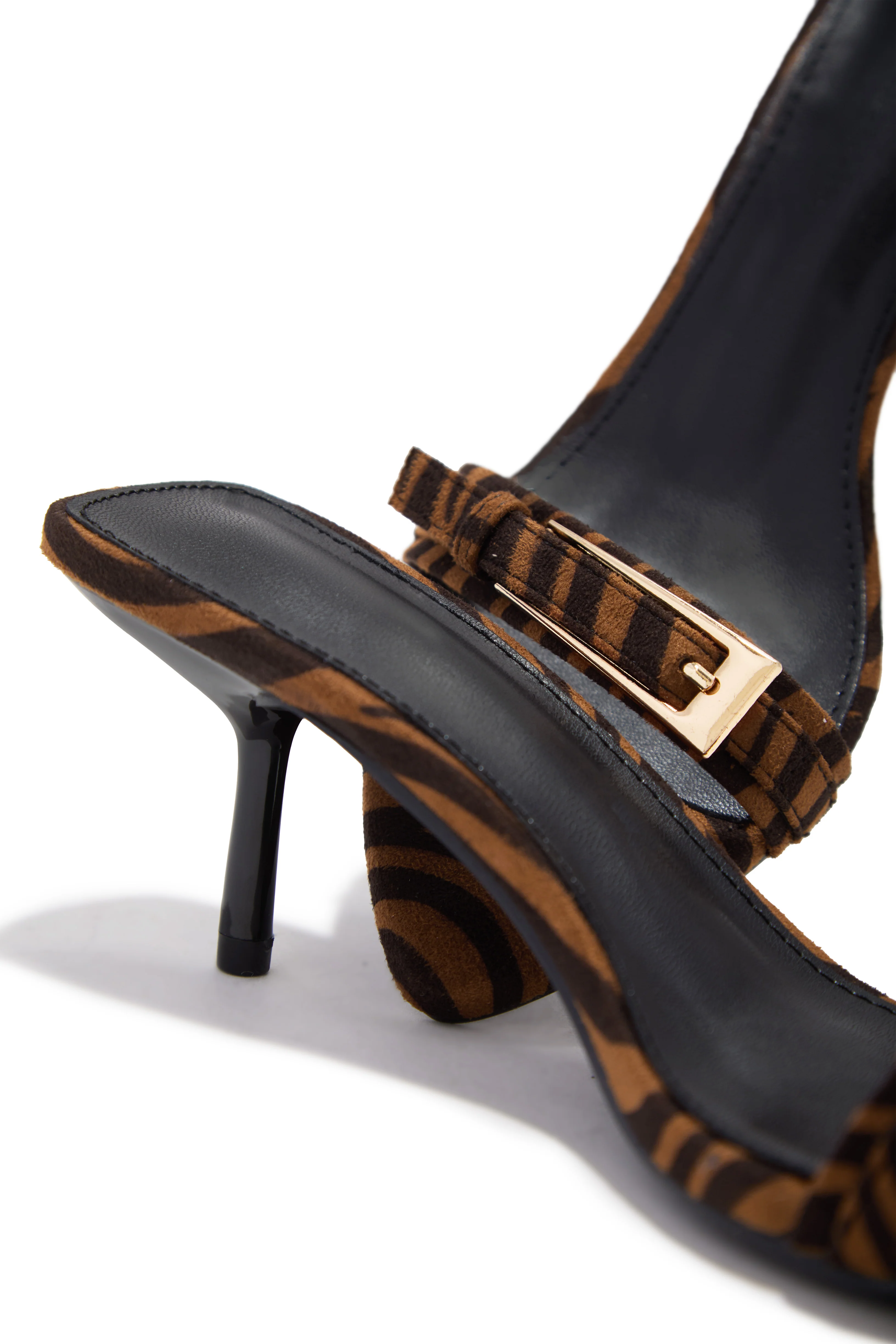 Karyn Mid Heel Mules - Tiger - Image 5