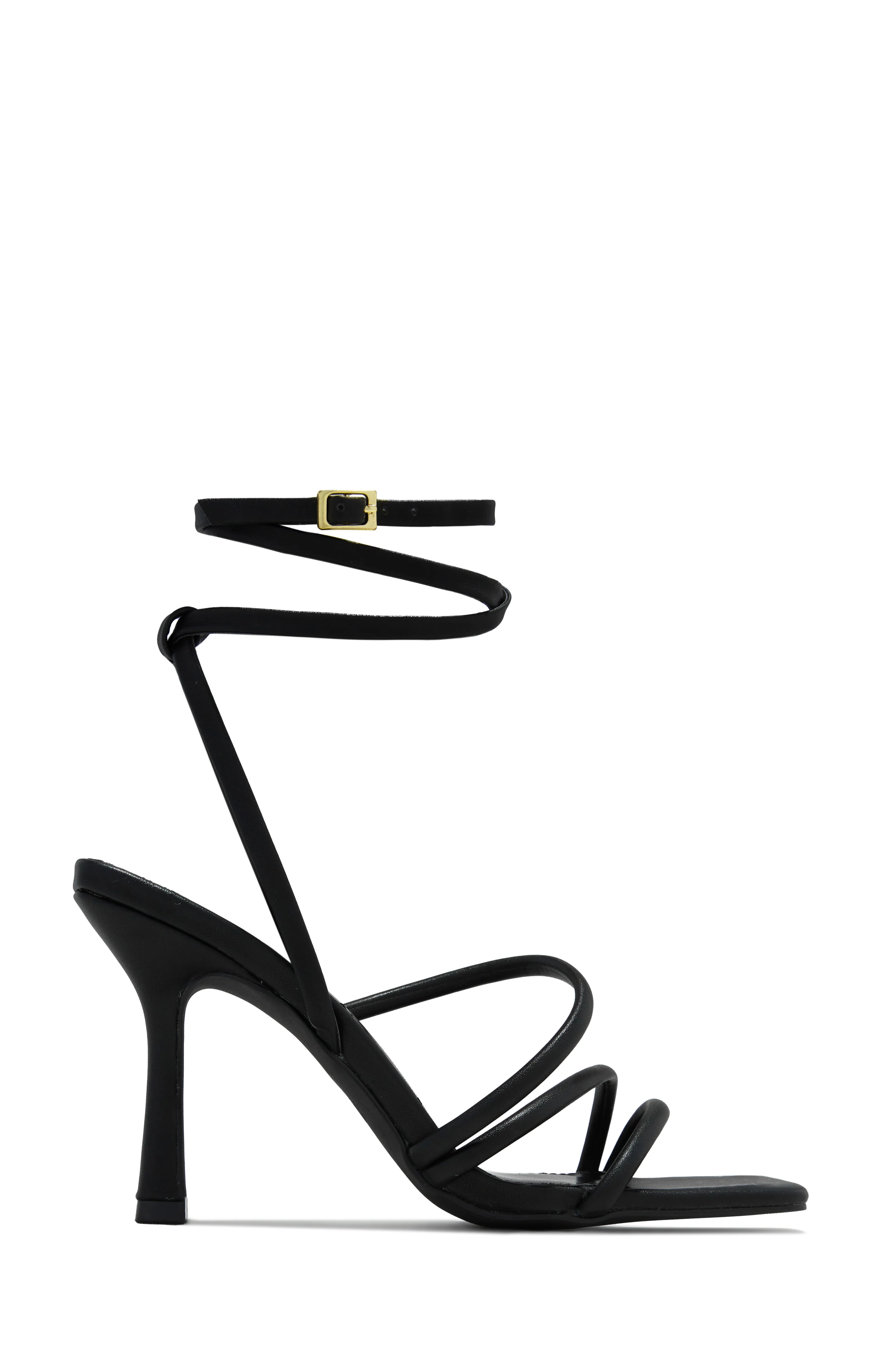 Katti Strappy Mid Heels - Nude - Image 6