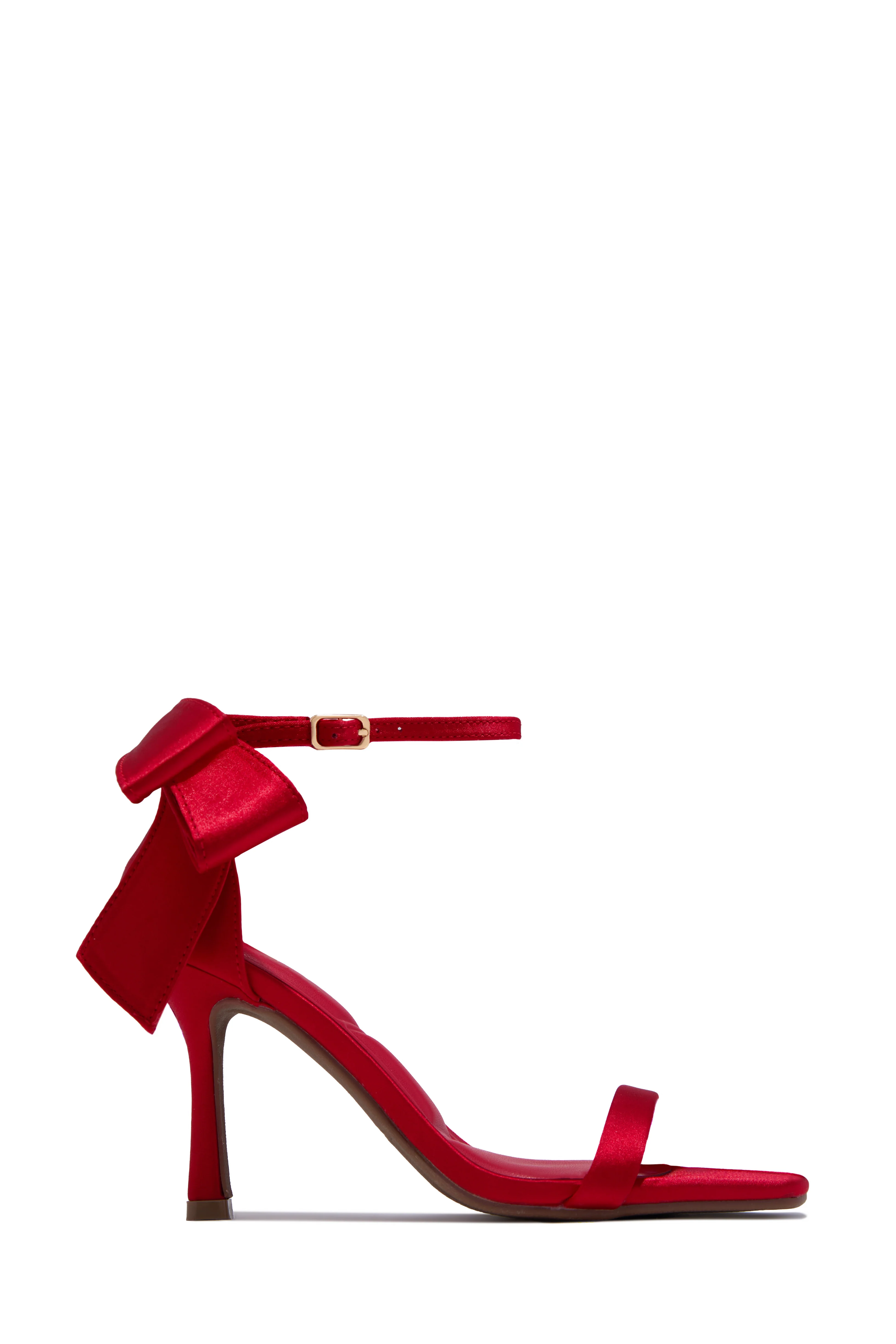 Kelli Single Sole Bow Heels - Red - Image 5