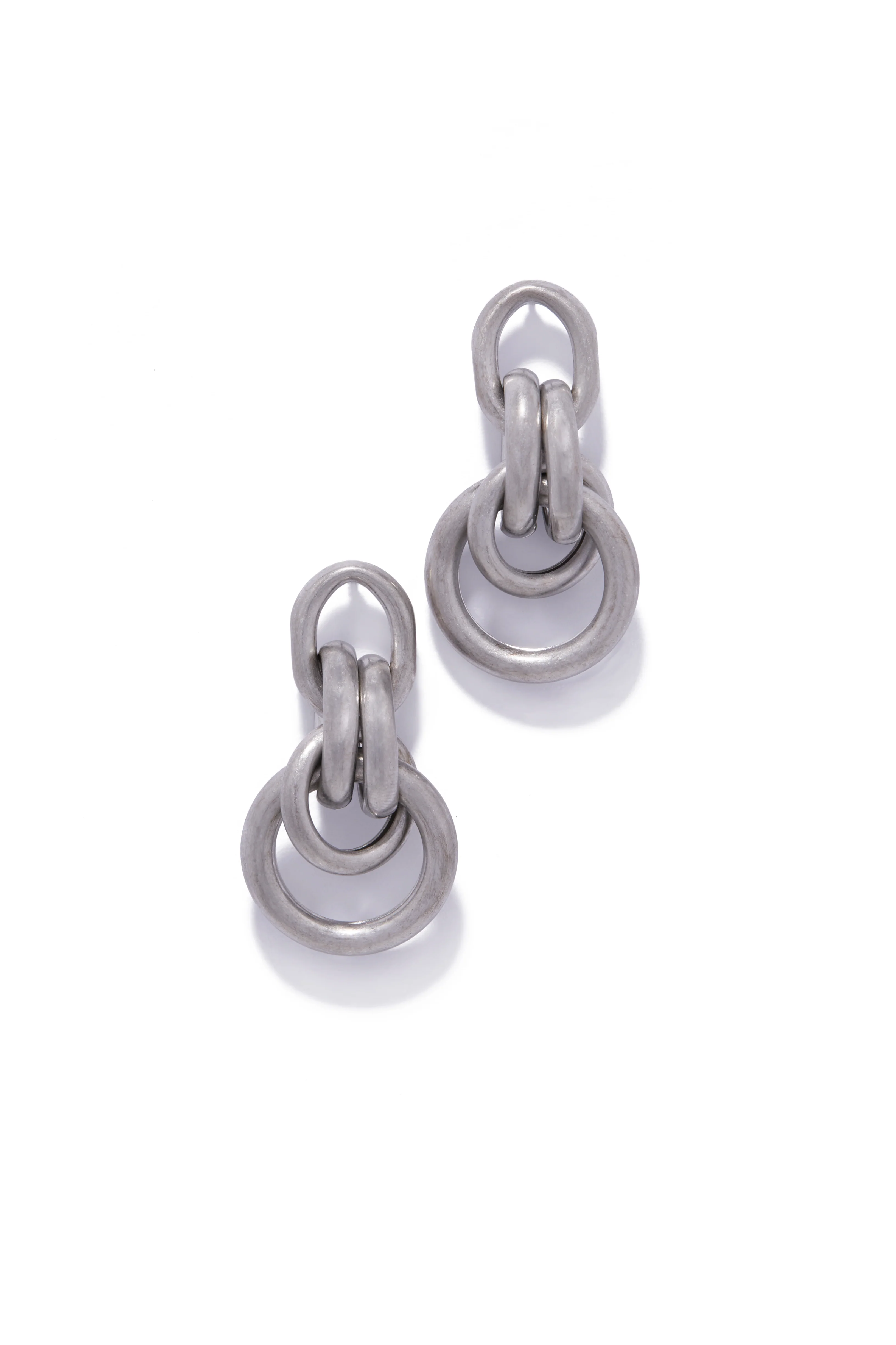 Kenya Chain Link Earring - Silver - Image 3