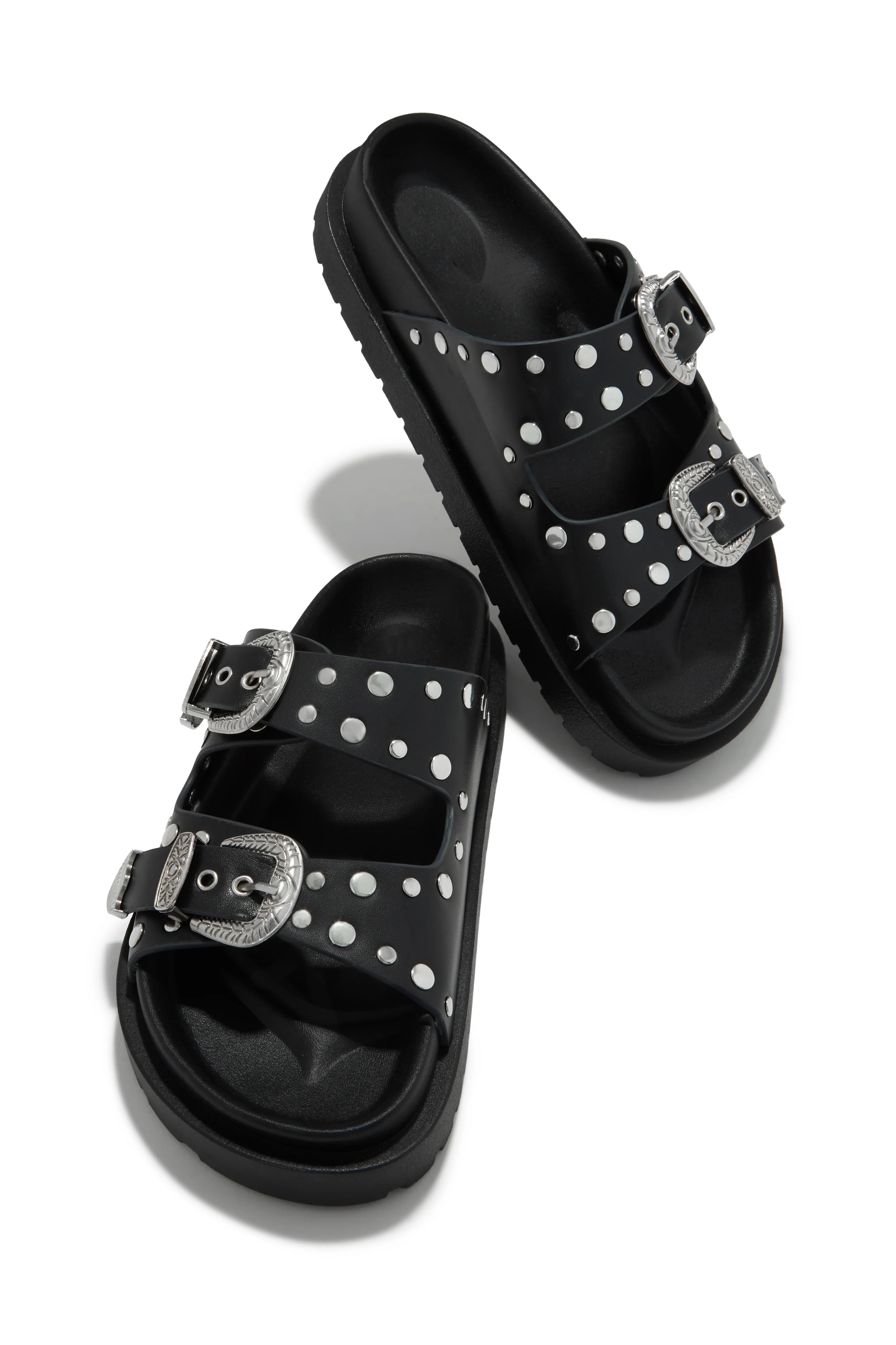 Kenzia Chunky Slip On Sandals - Bone - Image 8