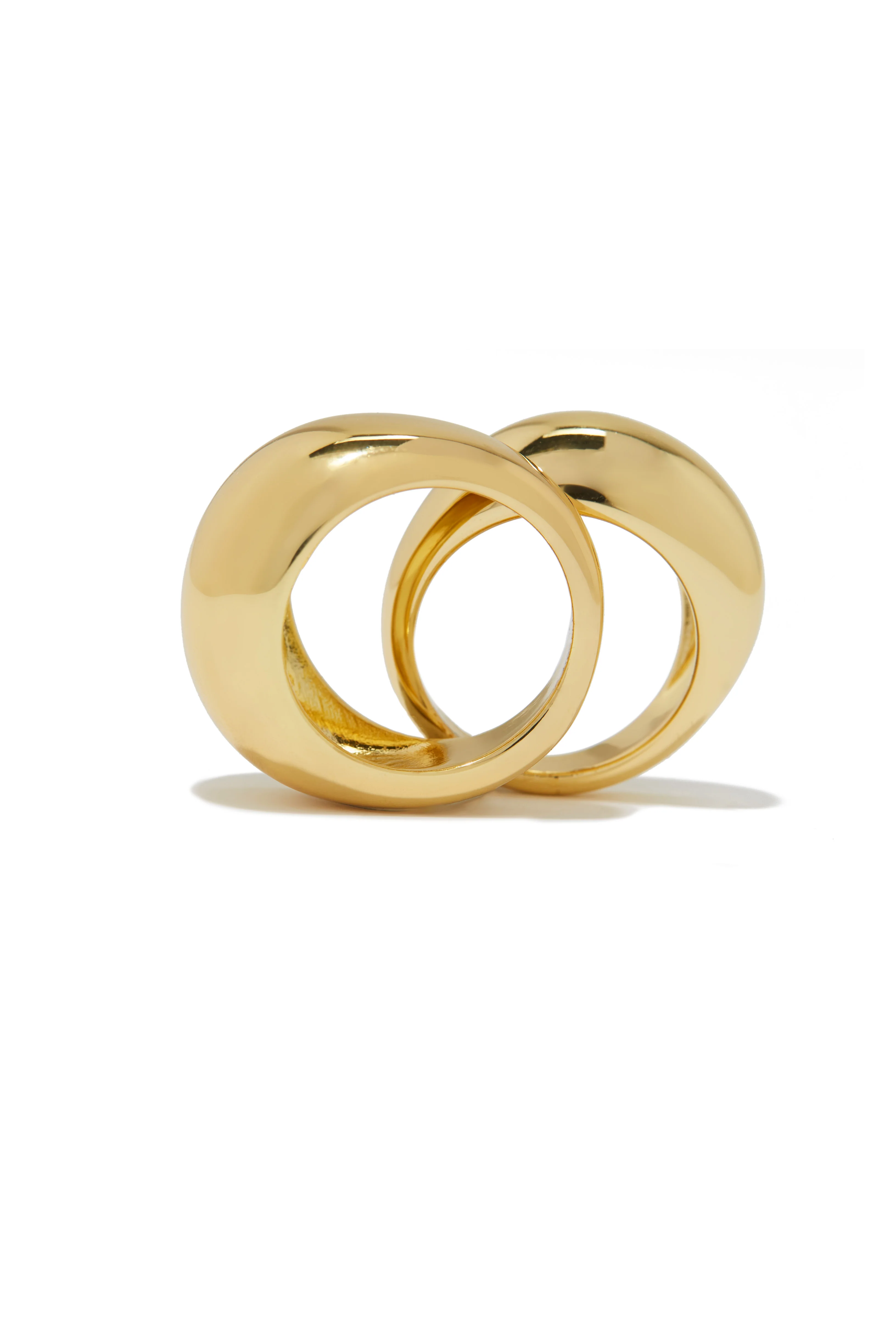 Kiany Statement Two Piece Ring Set - Silver - Image 8