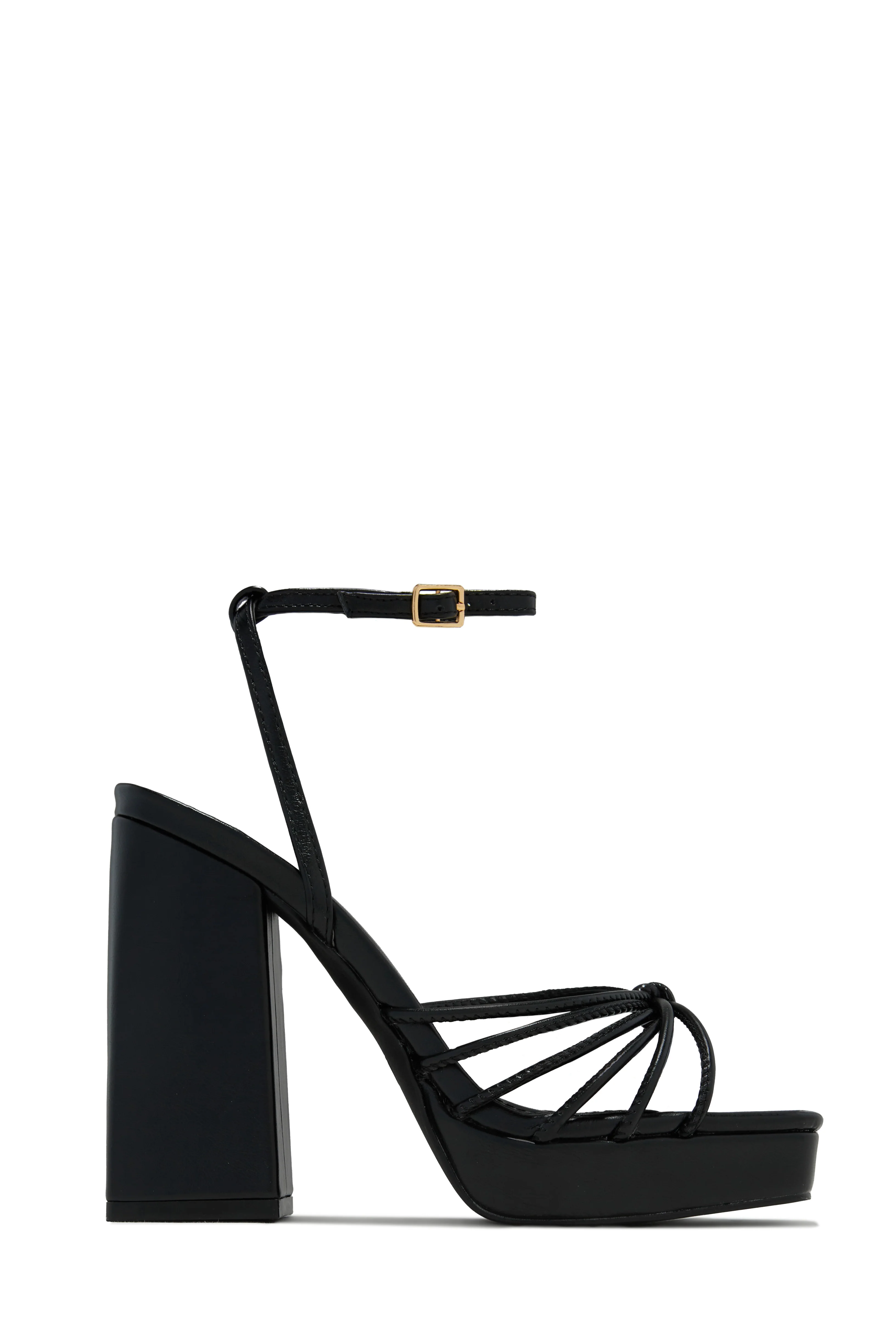 Lelia Platform Block Heels - Black - Image 6