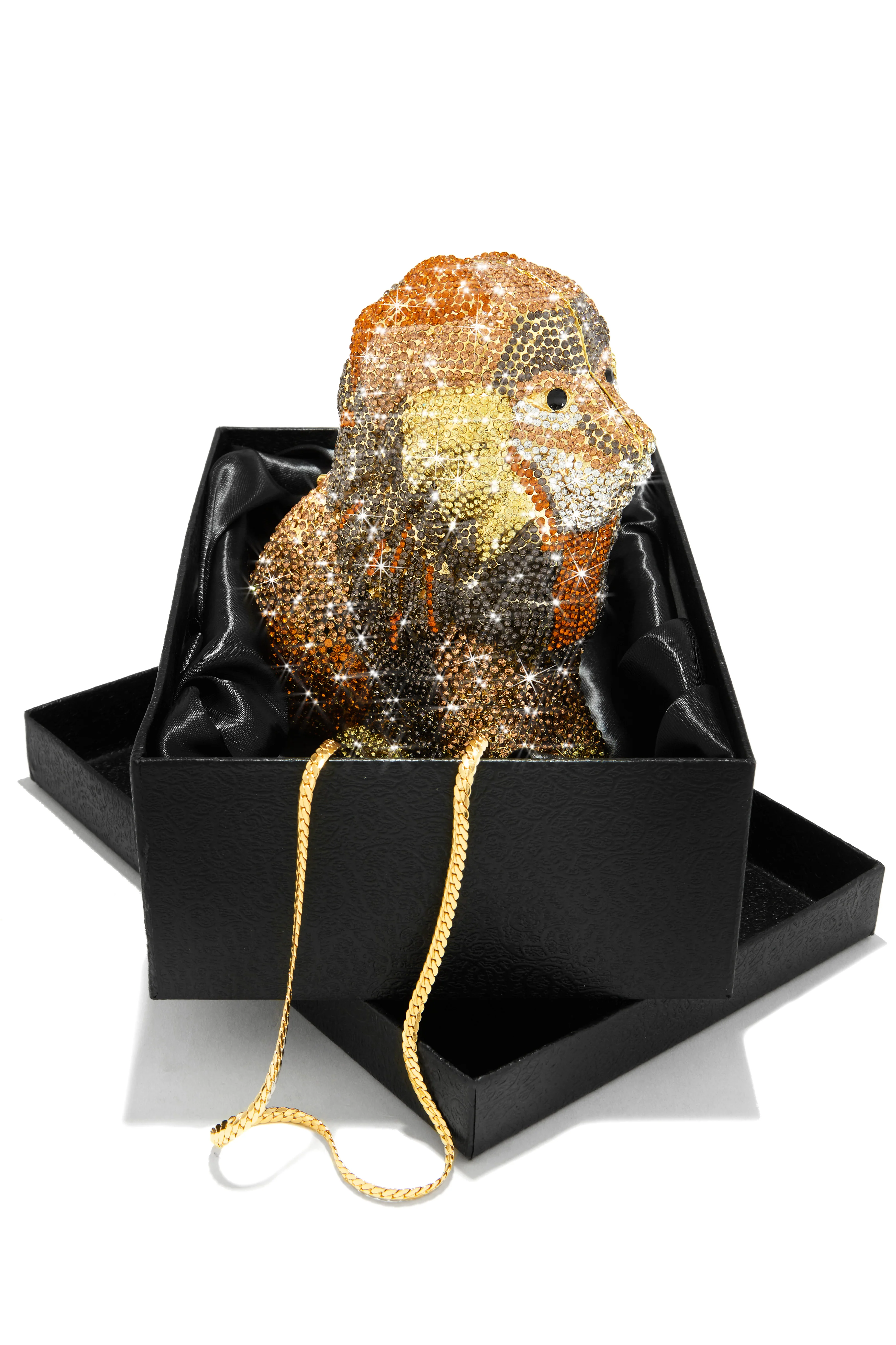 Leo Season Embellished Statement Handbag - Gold - Image 7