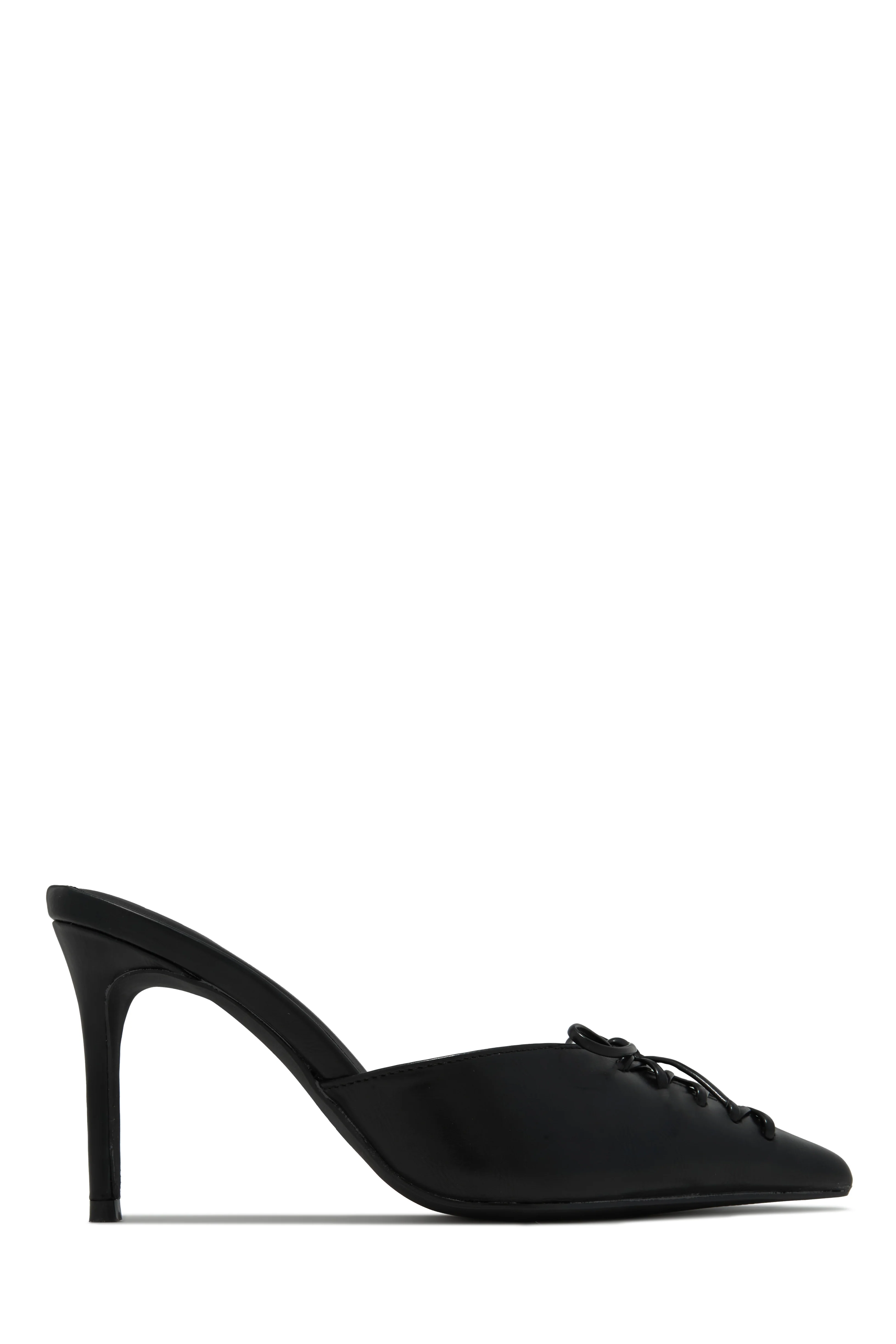 Lina Pump Heel Mules - Nude - Image 7
