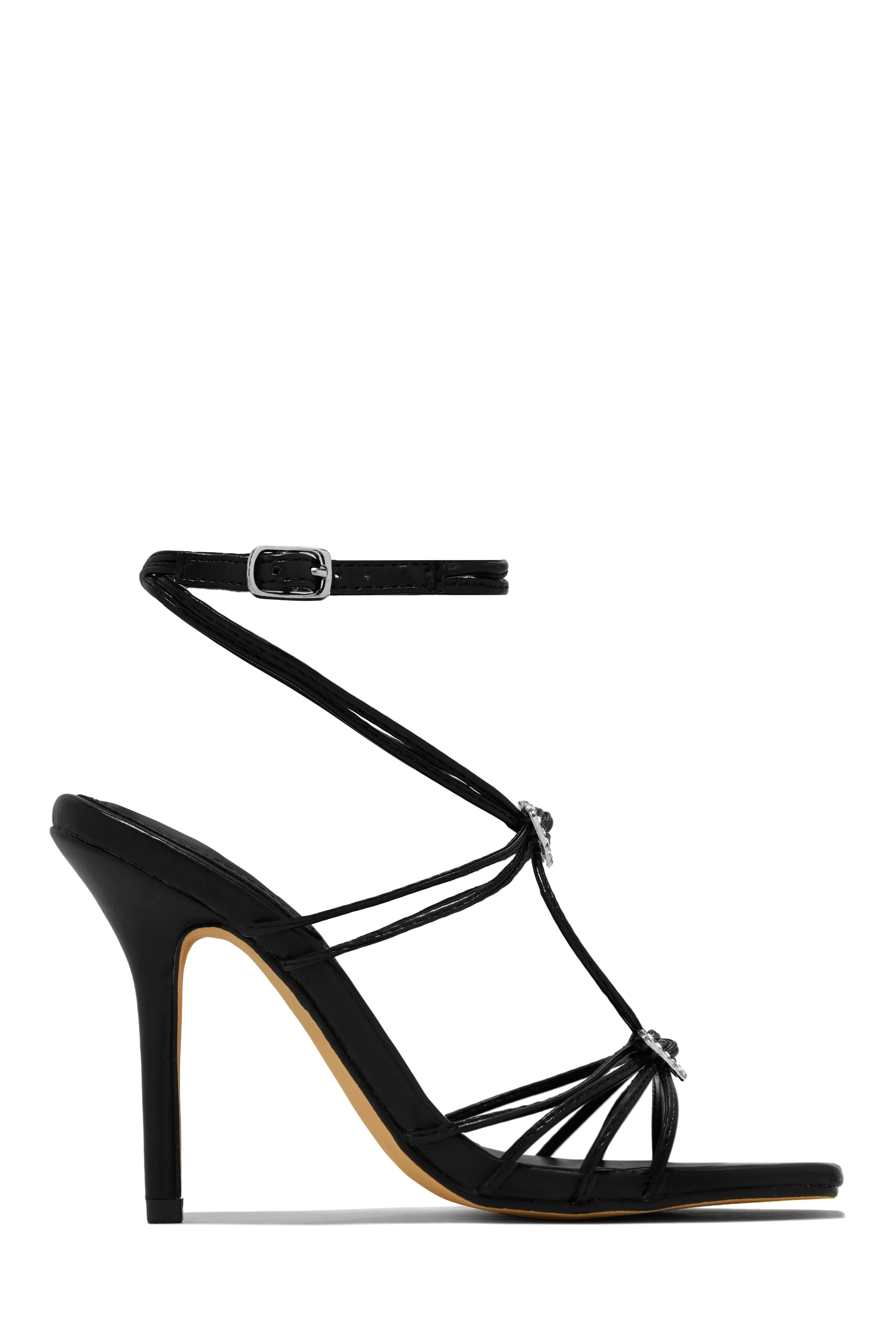 Lovestruck Embellished Strappy High Heels - Pink - Image 6