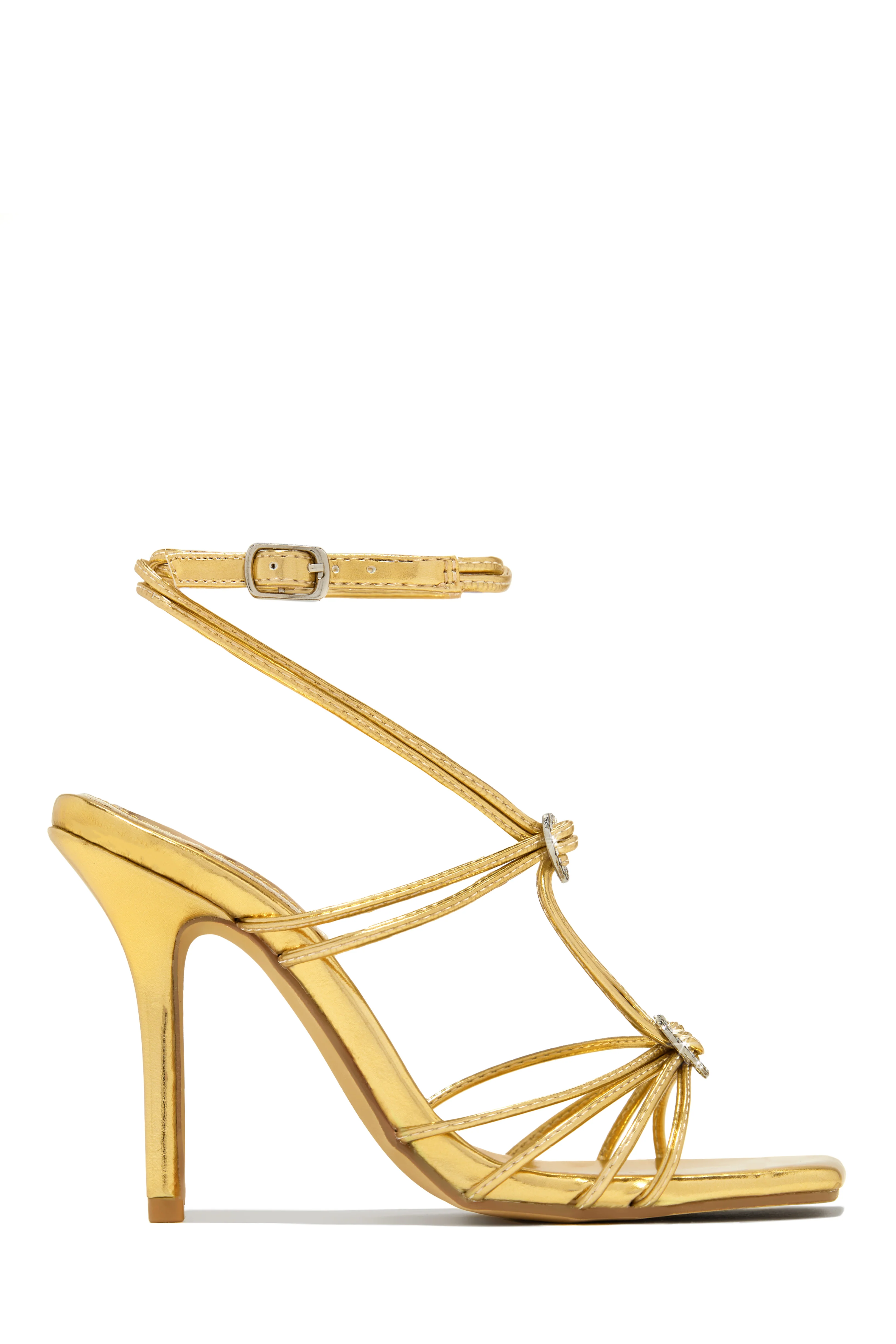 Lovestruck Embellished Strappy High Heels - Pink - Image 8