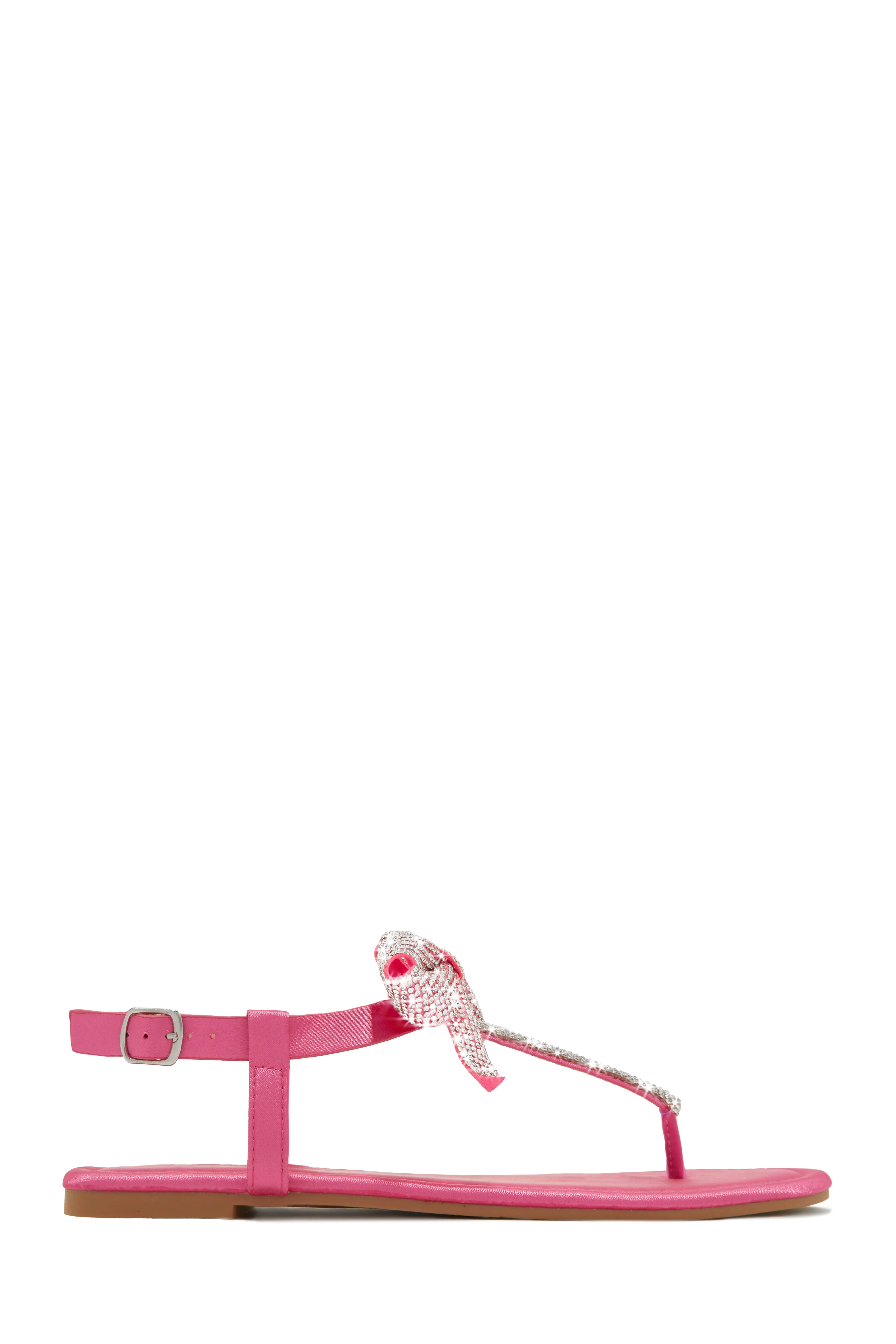 Luxe Sunsets Embellished Thong Strap Sandals - Nude - Image 5