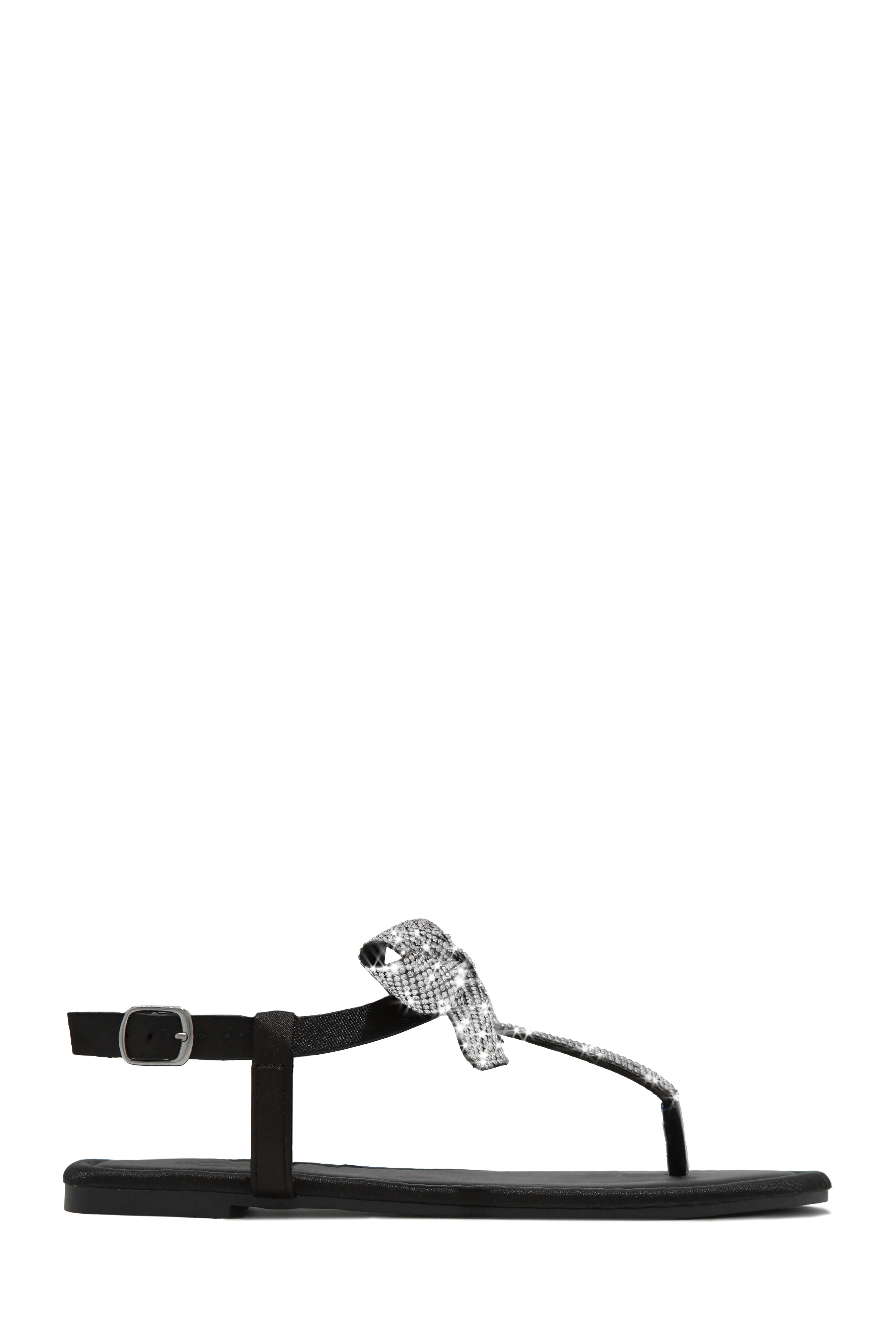 Luxe Sunsets Embellished Thong Strap Sandals - Nude - Image 6