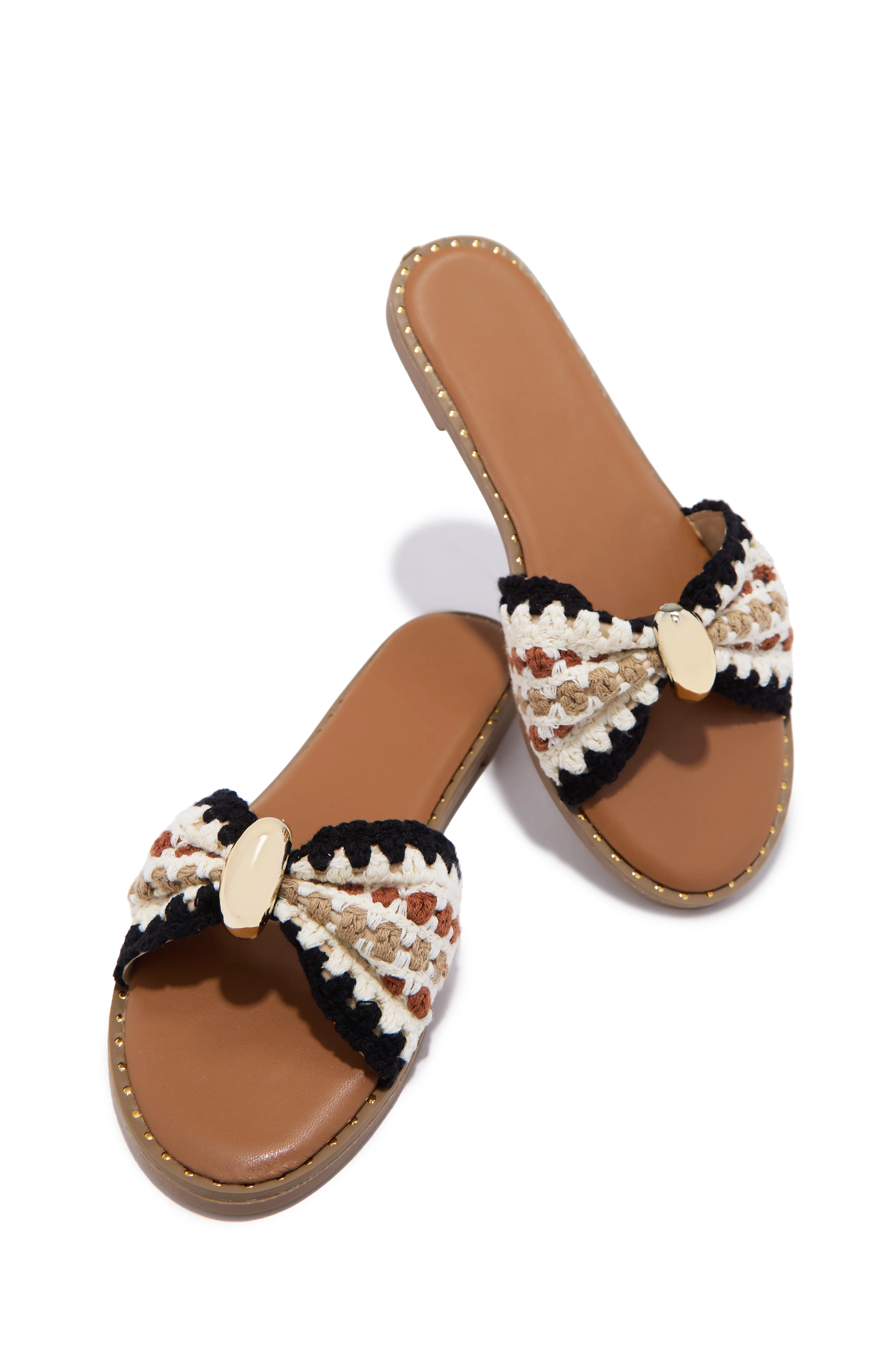 Maya Slip On Sandals - Black - Image 3
