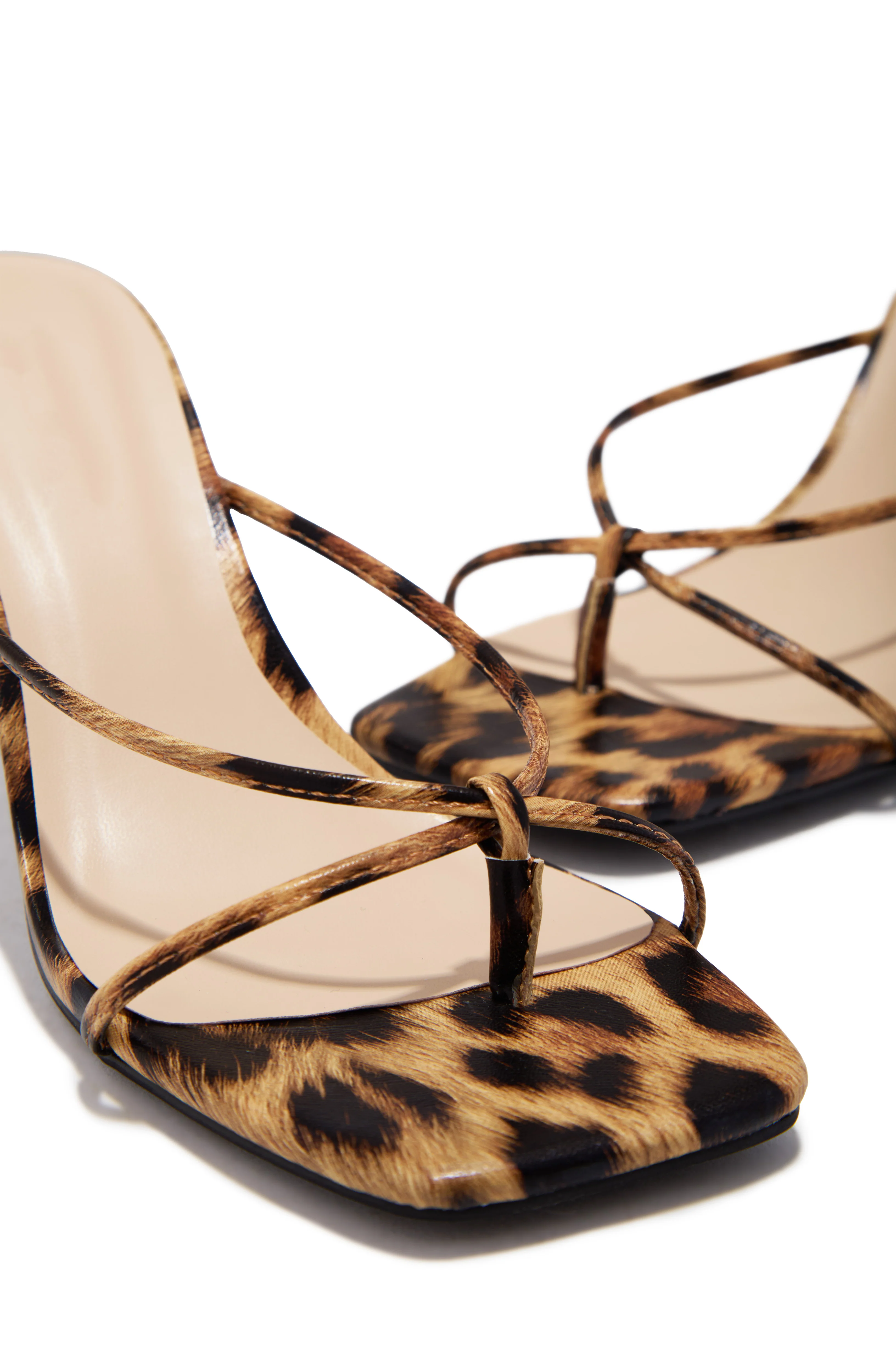 Mely Mid Heel Mules - Leopard - Image 3