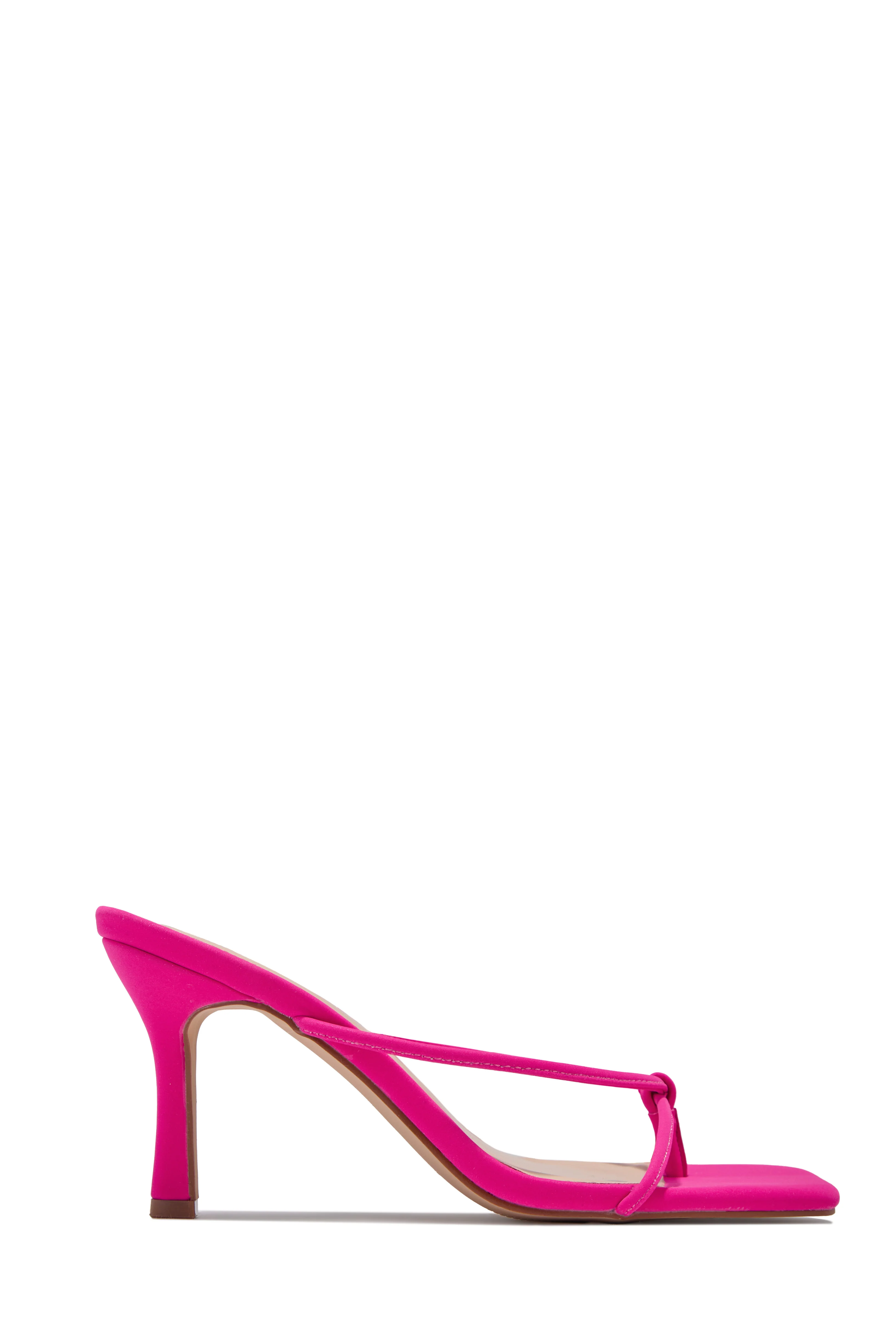 Mely Mid Heel Mules - Pink - Image 3