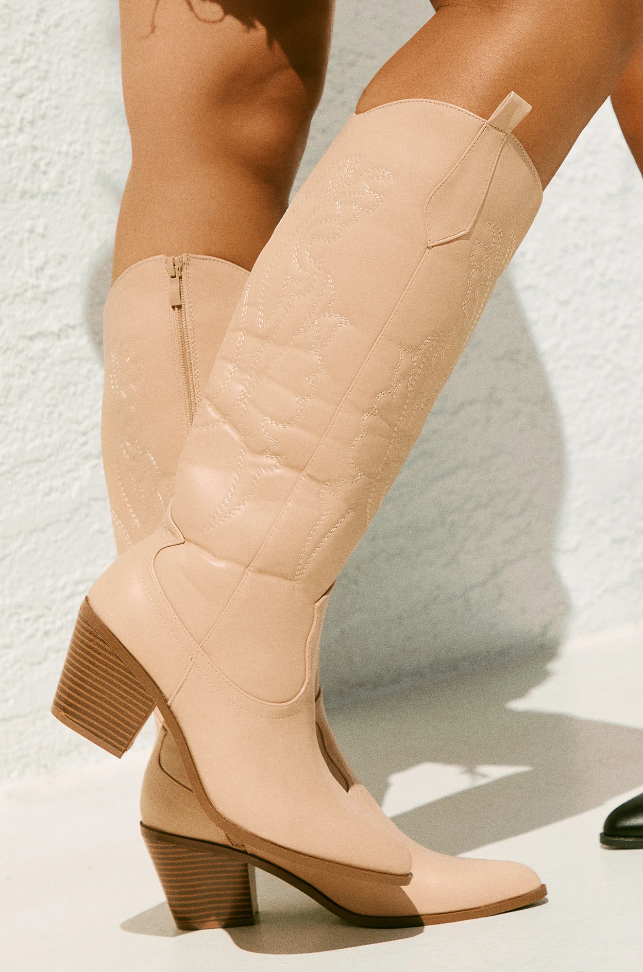 Miller Cowgirl Boots - Nude - Image 3
