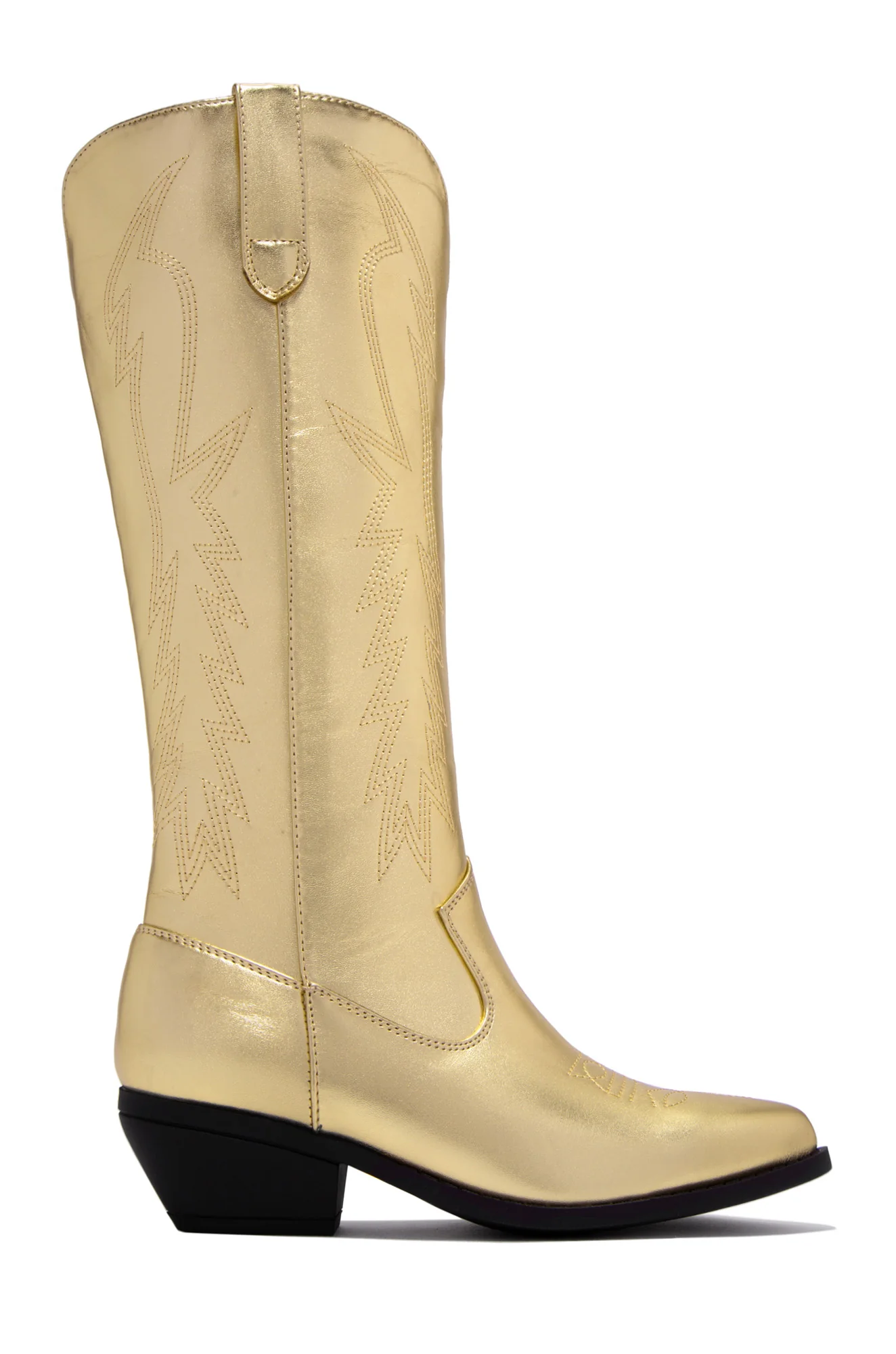 Millie Western Boots - Gold - Image 12