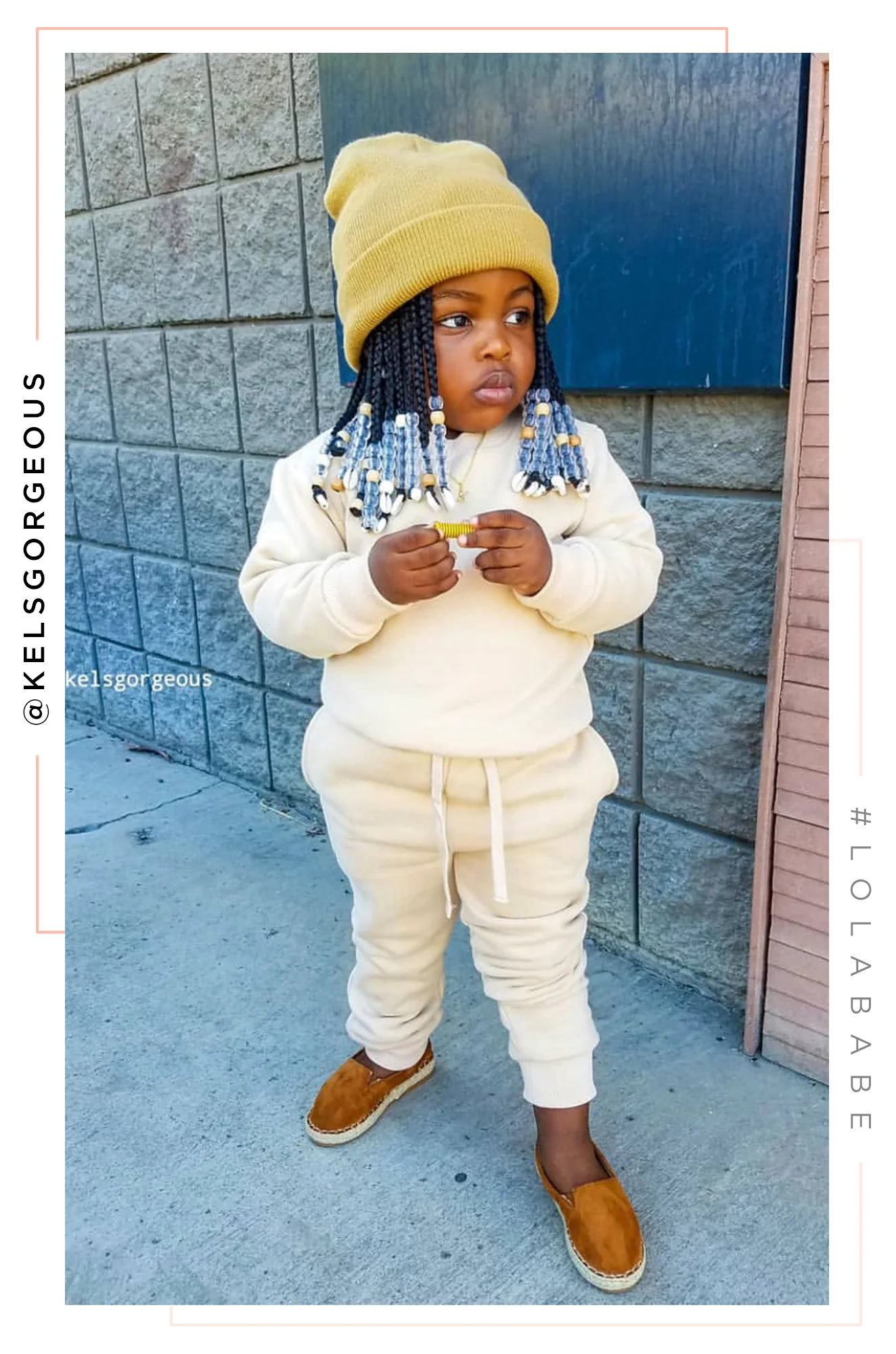 Mini Cozy Feels Kids Crewneck Sweater - Nude - Image 5