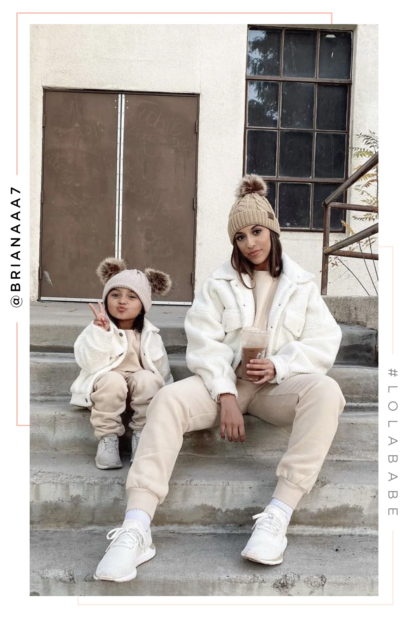 Mini Cozy Feels Kids Crewneck Sweater - Nude - Image 8