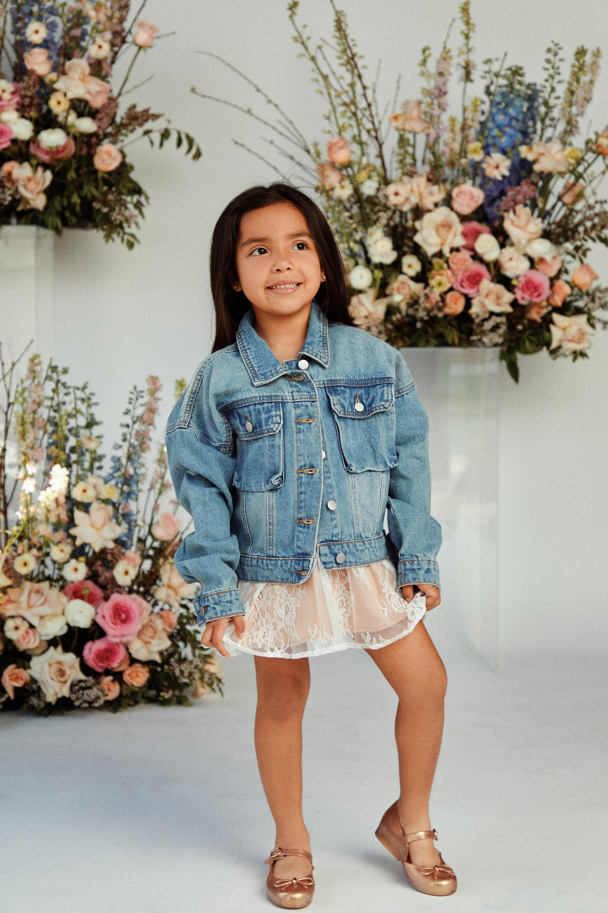Mini Ella Denim Jacket - Denim - Image 8