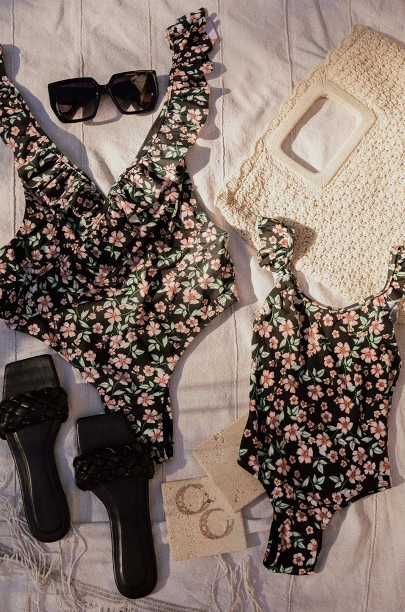 Mini Kalisi Kids One Piece Swimsuit - Floral - Image 7