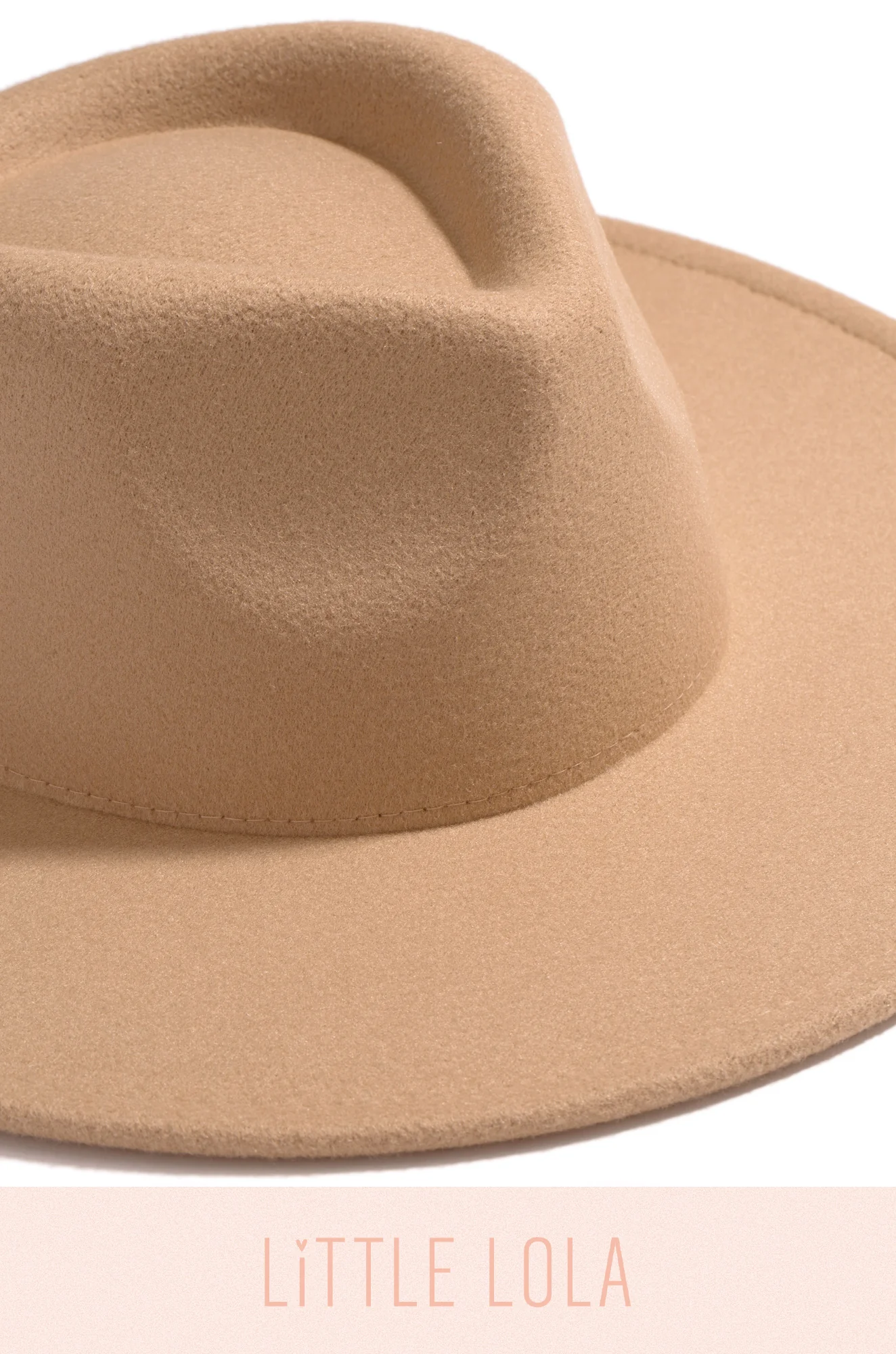 Mini Primavera Kids Flat Brim Hat - Nude - Image 4