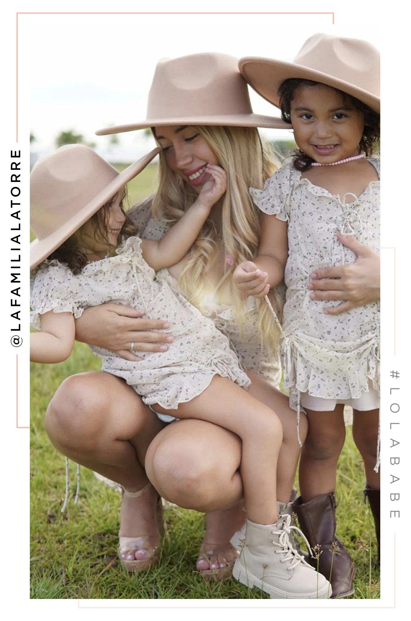 Mini Primavera Kids Flat Brim Hat - Nude - Image 8