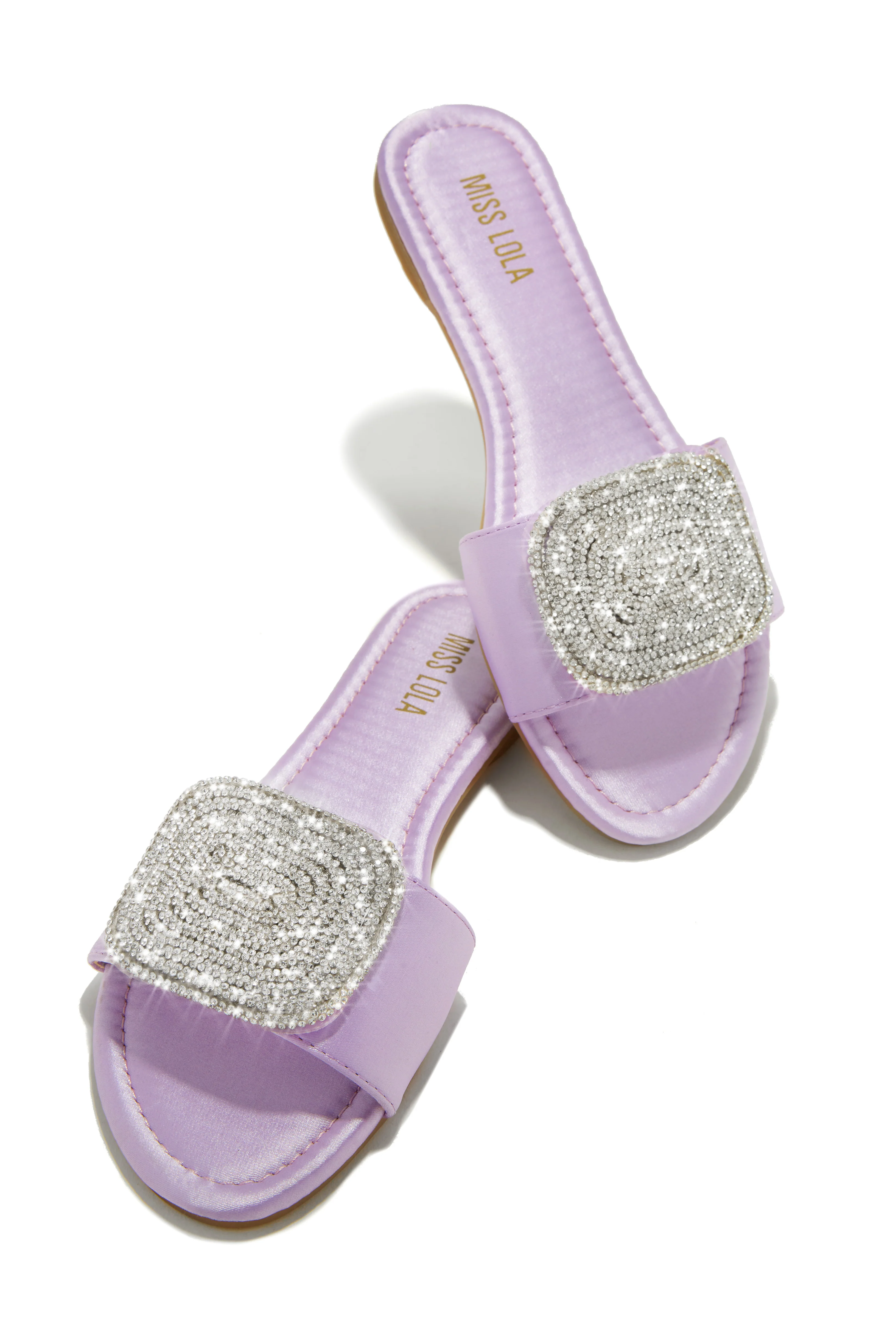 Beach Cocktail Embellished Slip On Sandals - Denim - Image 10