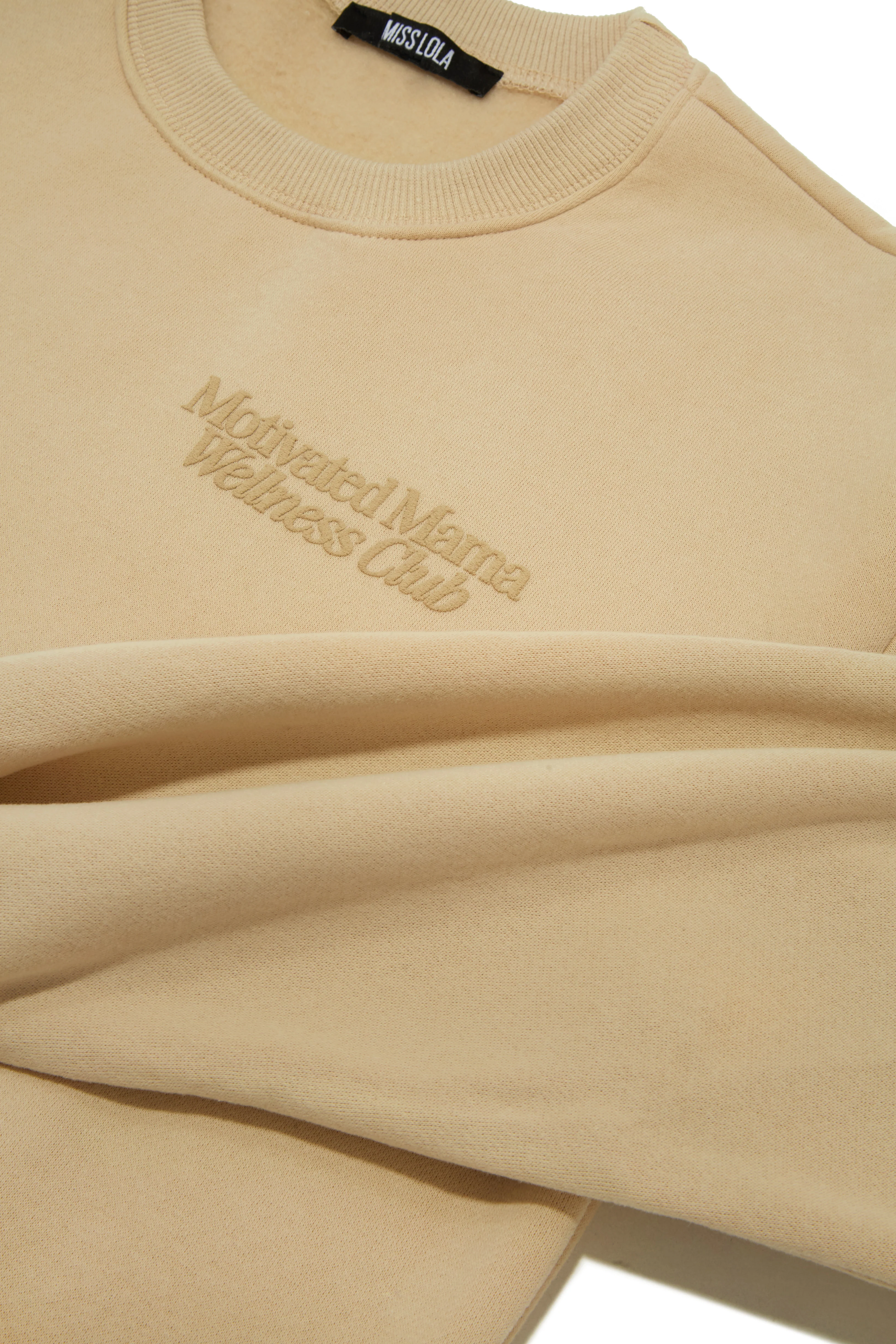 Motivated Mama Wellness Club Exclusive Crewneck - Nude - Image 4