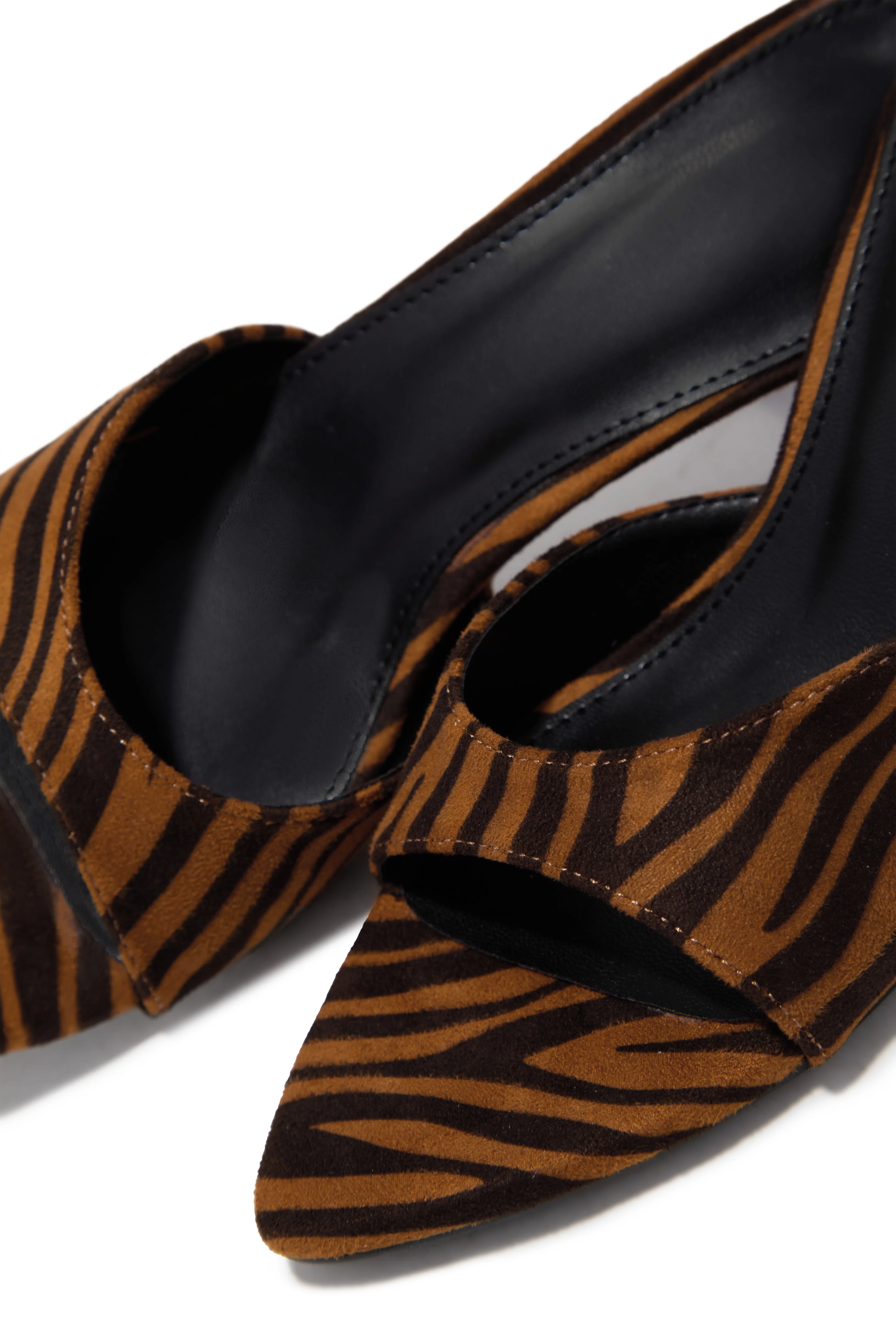 Myra Mid Heel Mules - Tiger - Image 2